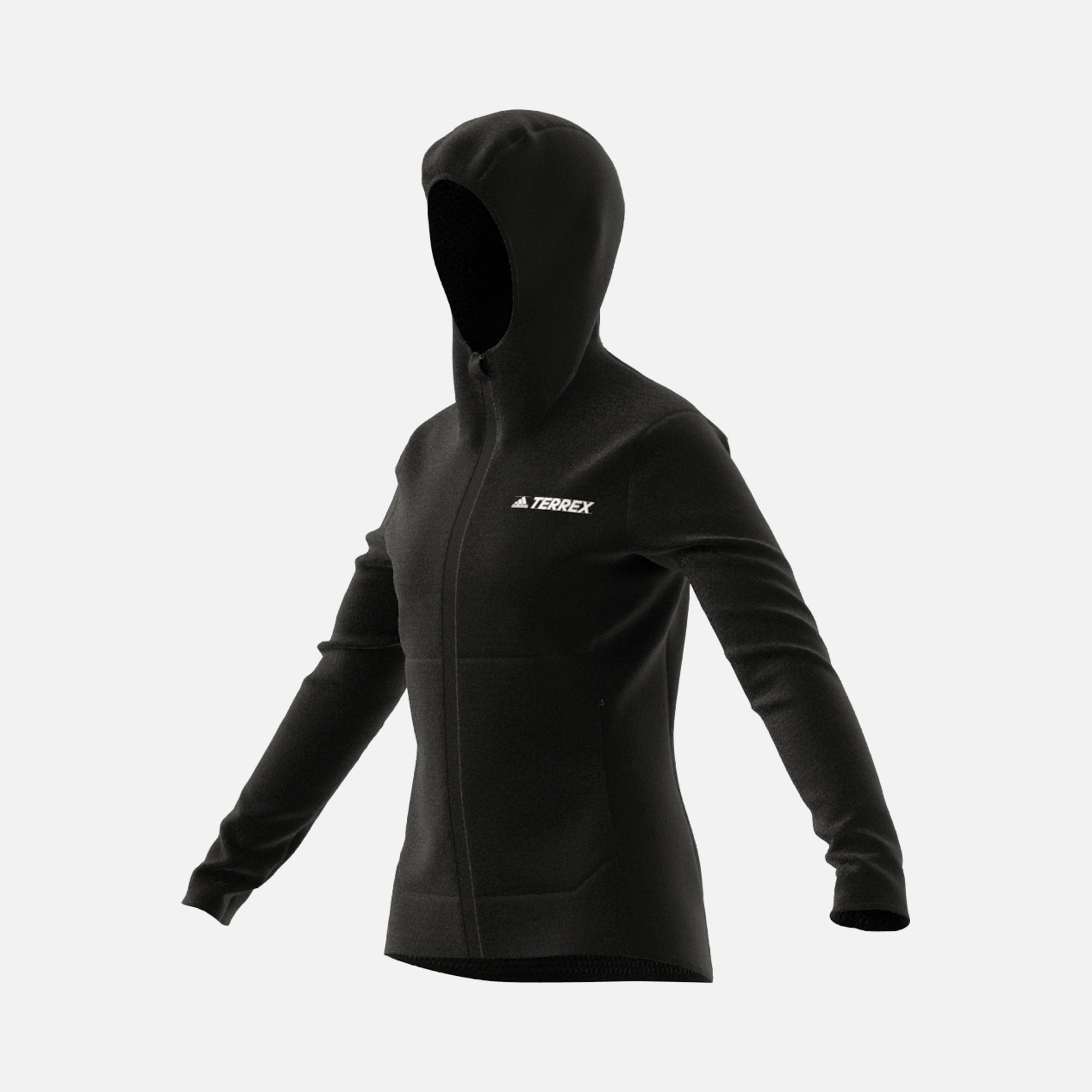 adidas Terrex Xperior Light Fleece Full-Zip Hooded Kadın Ceket