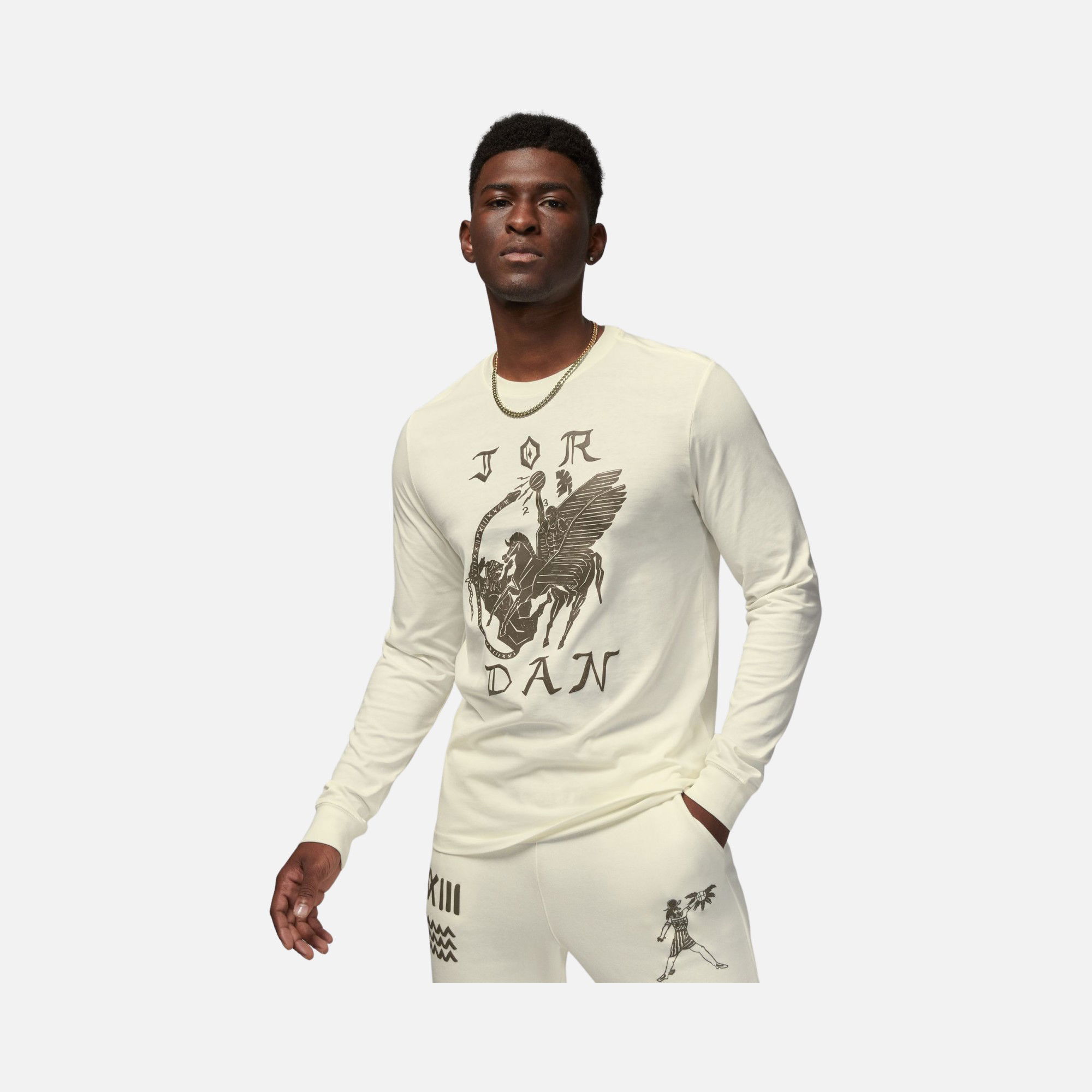 Nike Jordan Flight Artist Series Long-Sleeve Erkek Tişört