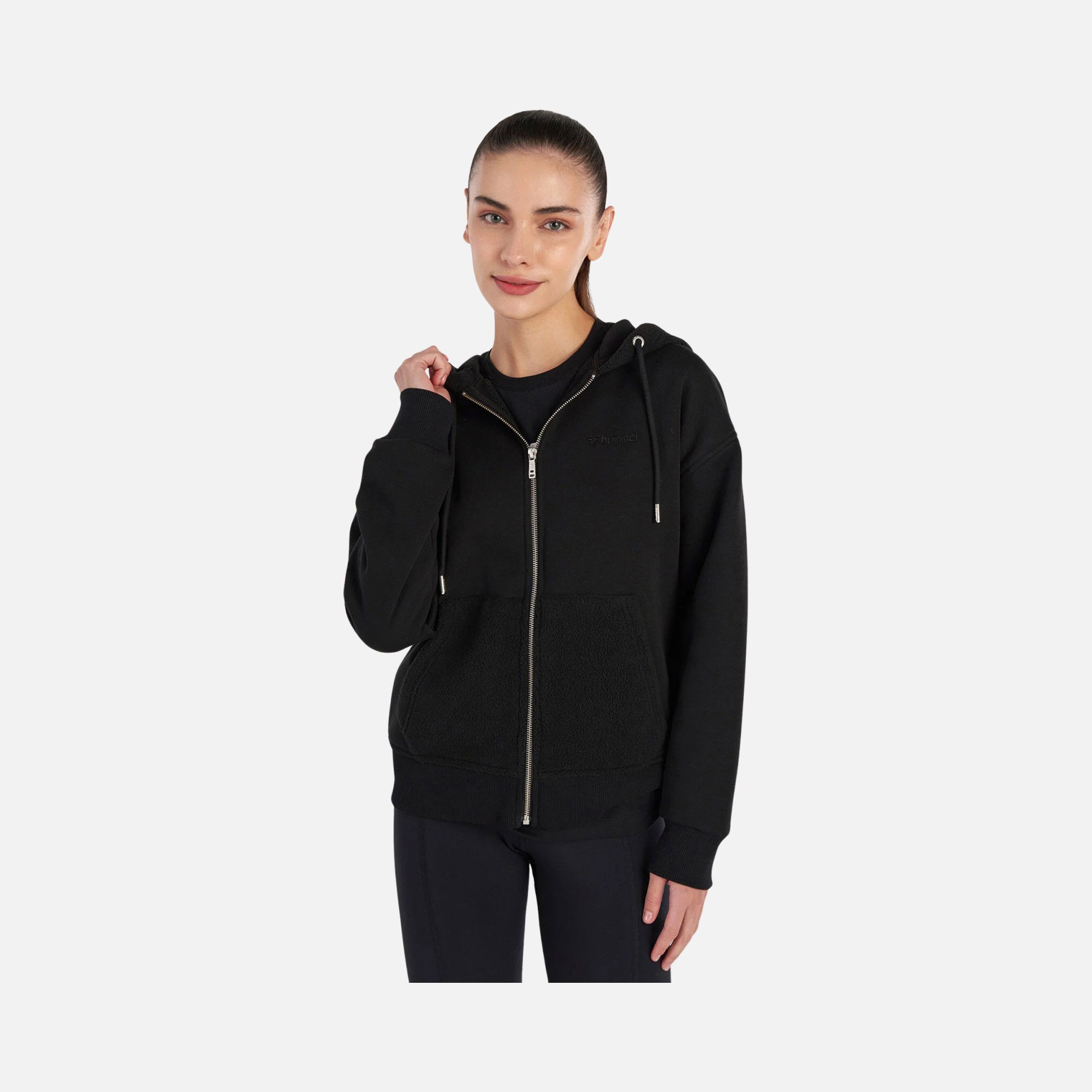 Hummel Sportswear Ane Regular-Fit Full-Zip Hoodie Kadın Sweatshirt