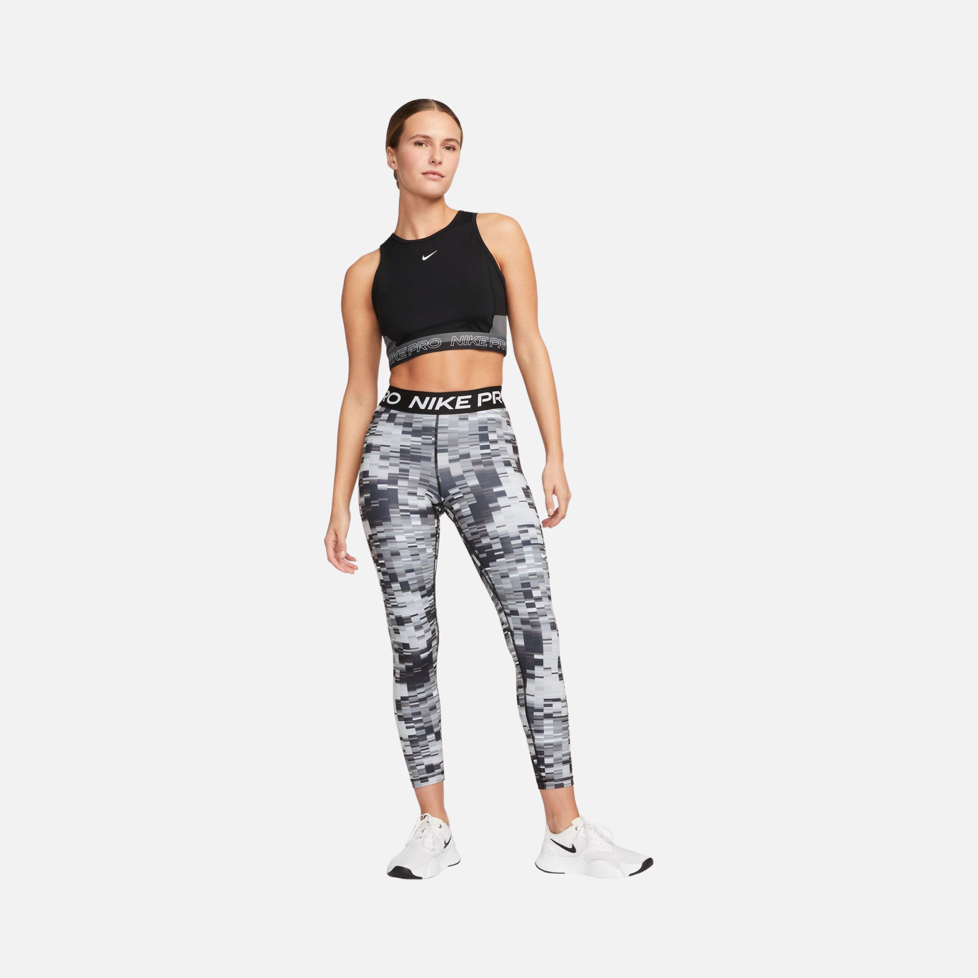 Nike Pro Dri-Fit Mid-Rise 7/8 Allover Printed Training  Kadın Tayt
