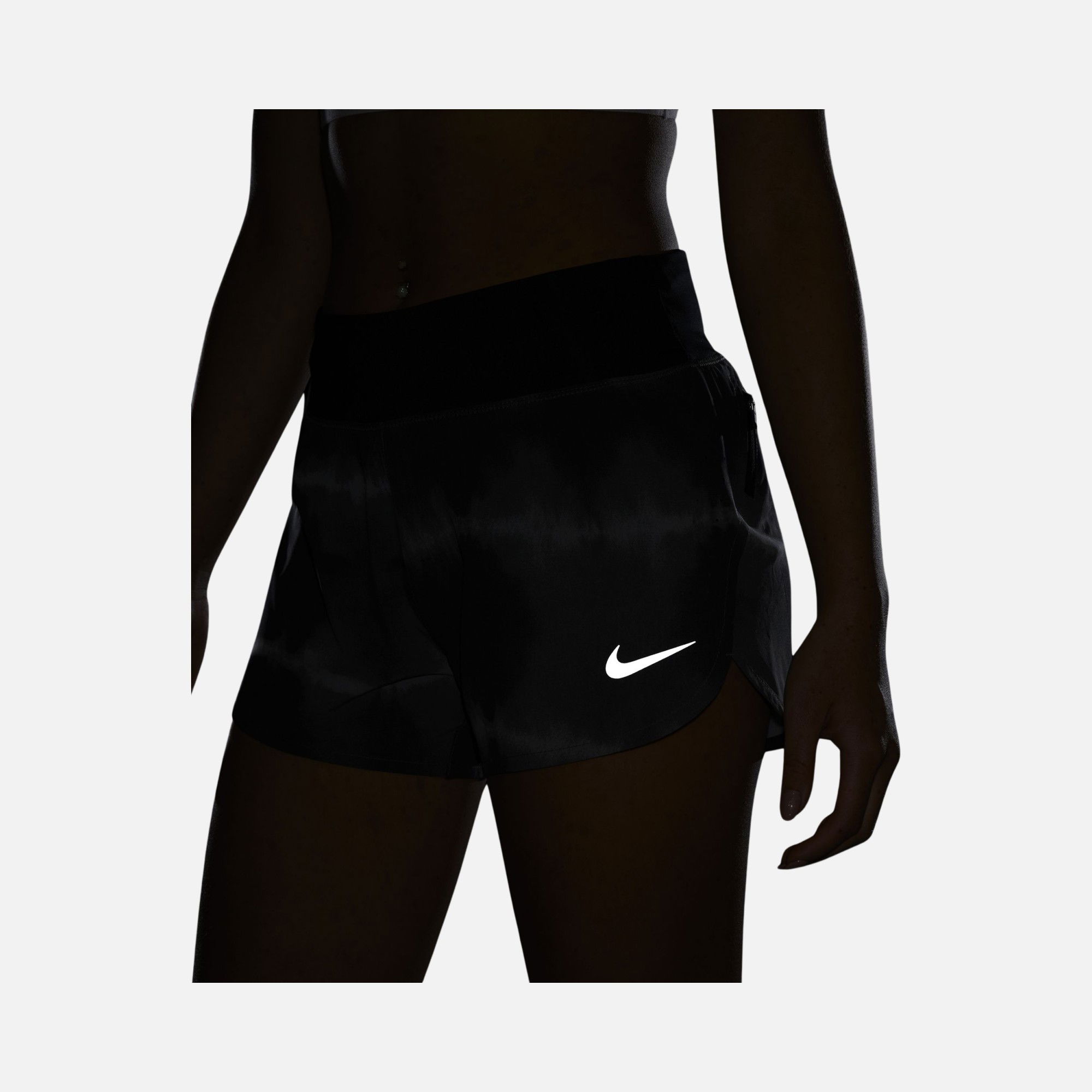 Nike Dri-Fit Eclipse Mid-Rise Printed RunningKadın Şort