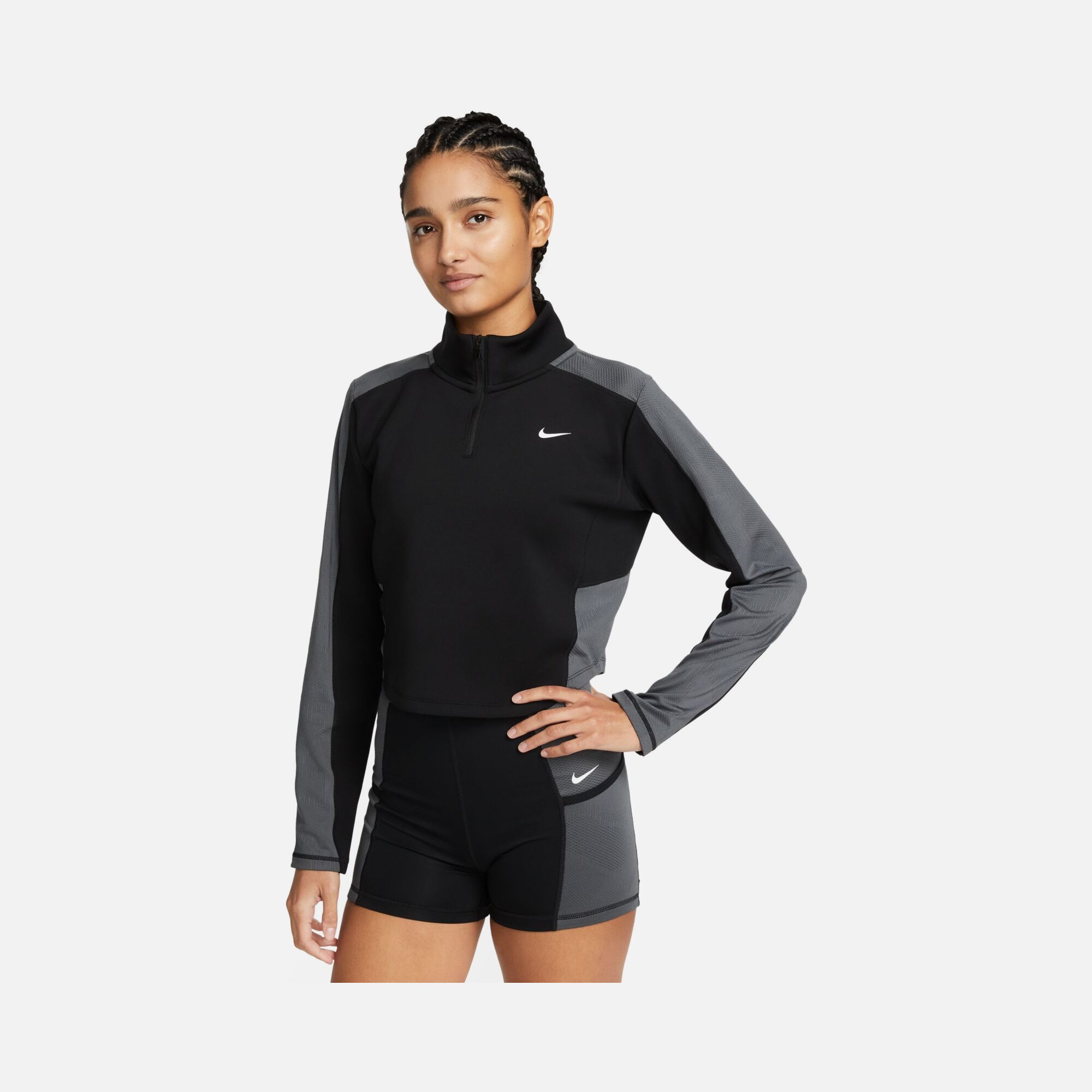 Nike Dri-Fit Long-Sleeve 1/4-Zip Training Long-Sleeve Kadın Tişört