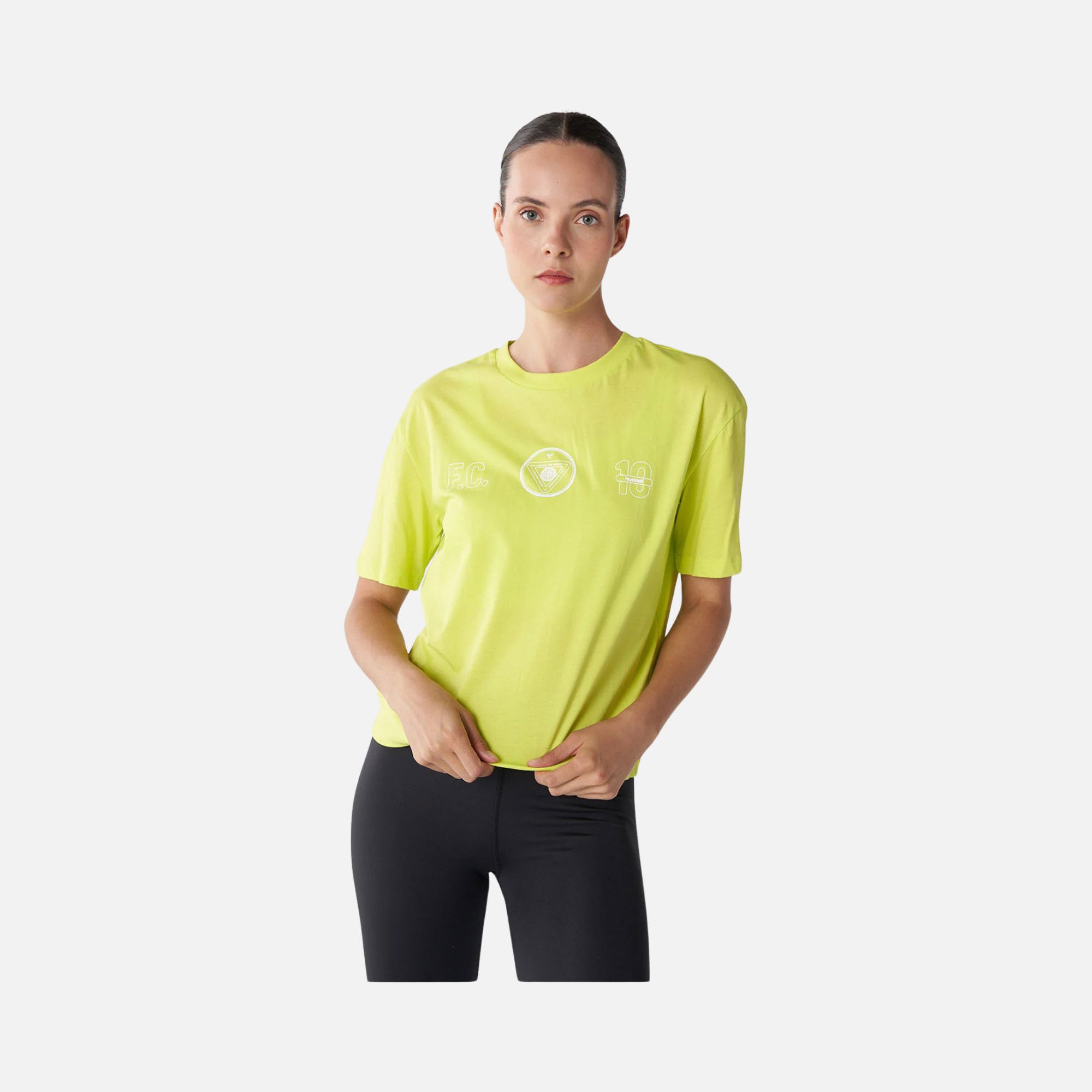 Hummel Sportswear T-IC Icona Boxy Unity Logo Short-Sleeve Kadın Tişört