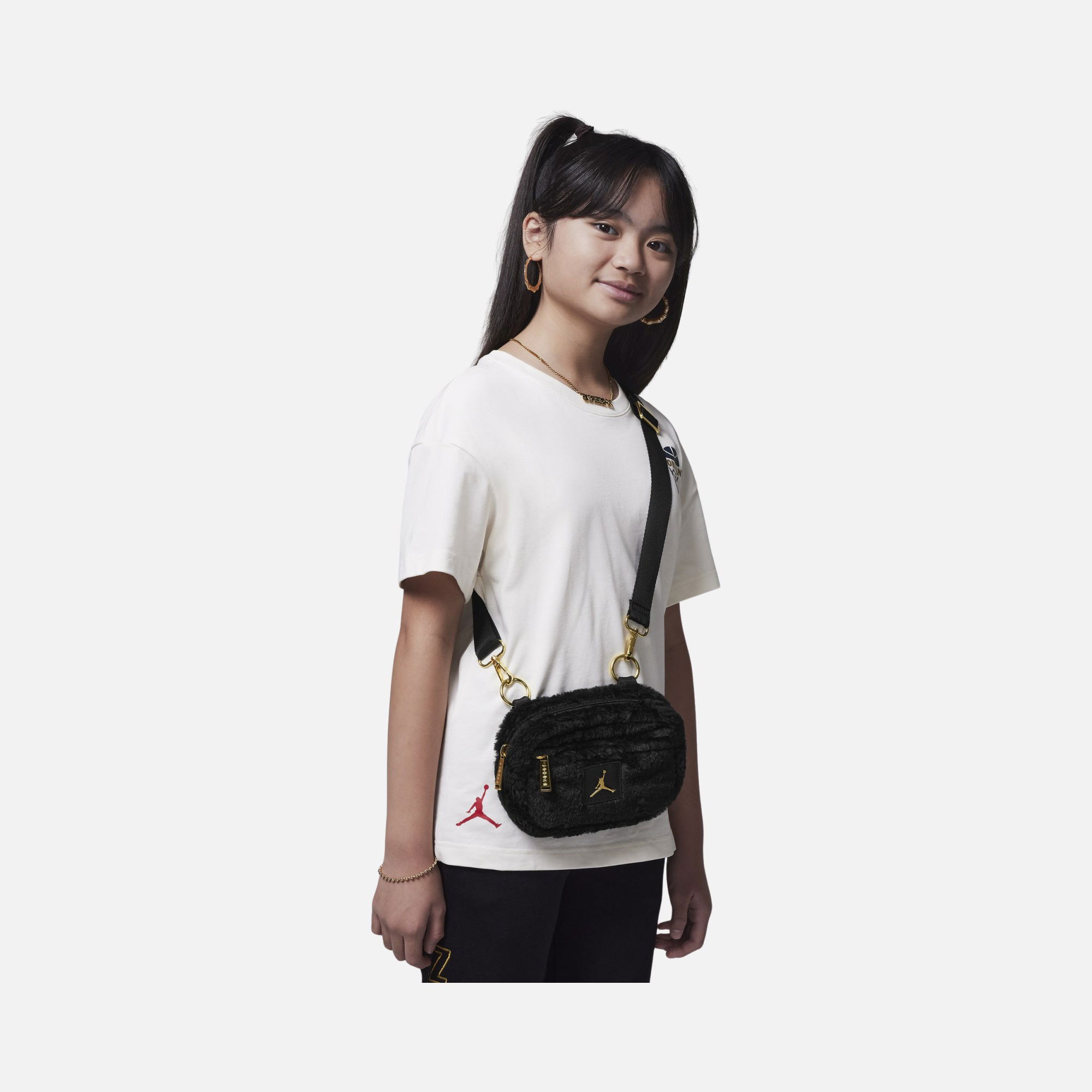 Nike Jordan Faux Fur Camera Kadın Omuz Çantası