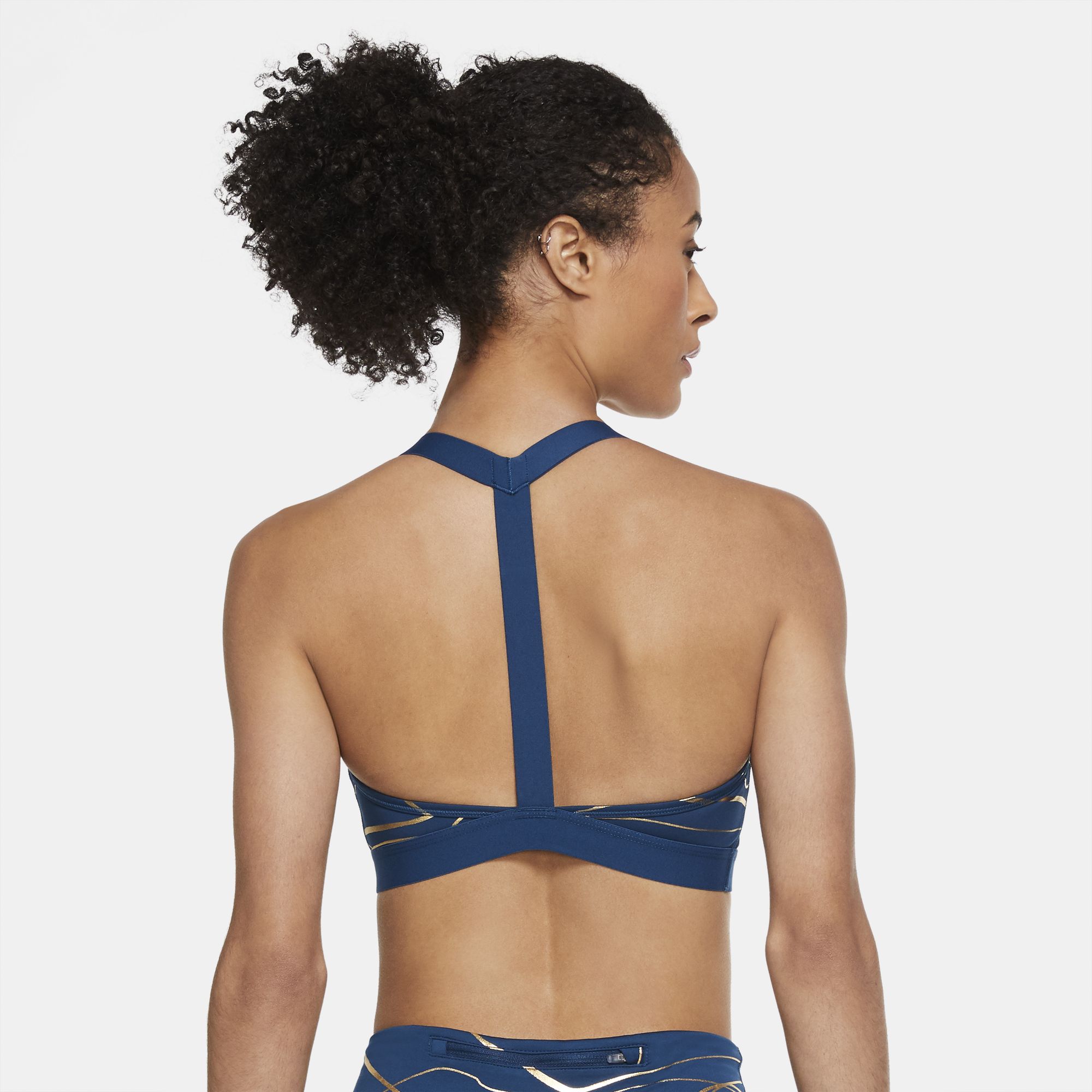 Nike Swoosh Icon Clash Medium-Support Printed Sports Kadın Büstiyer