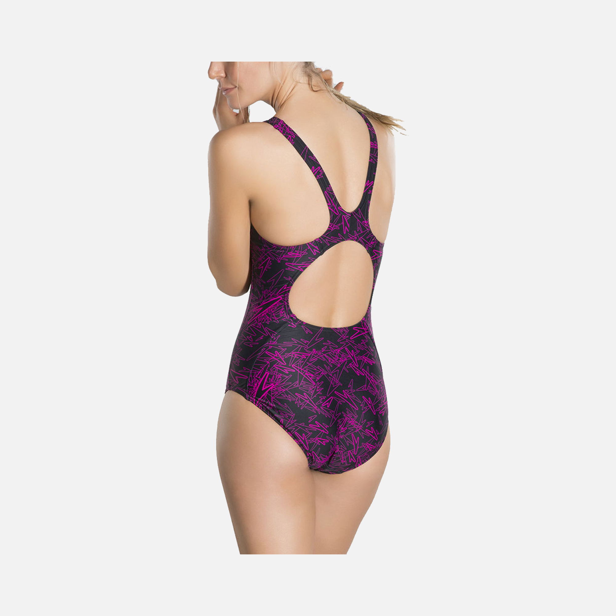 Speedo Boom Allover Muscleback Kadın Mayo