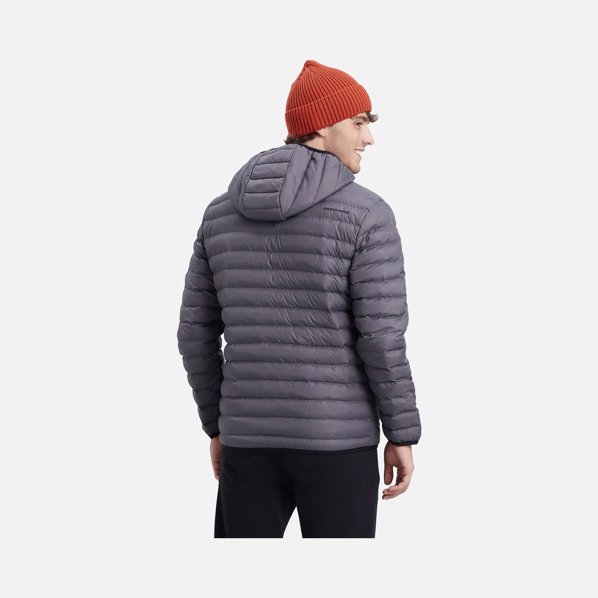 Skechers Essential Padded Lightweight Full-Zip Hoodie Erkek Mont