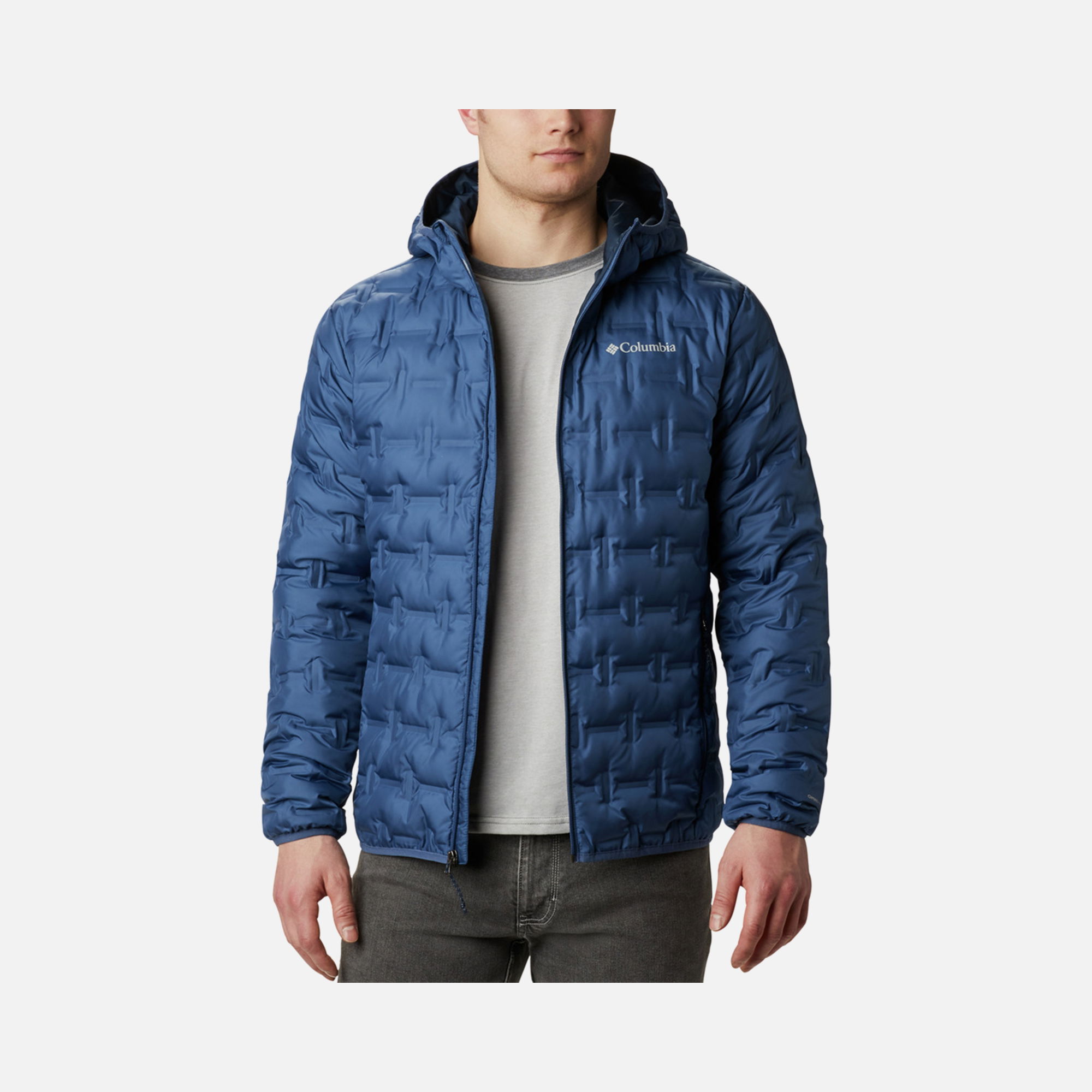 Columbia Delta Ridge™ Down Full-Zip Hoodie Erkek Mont