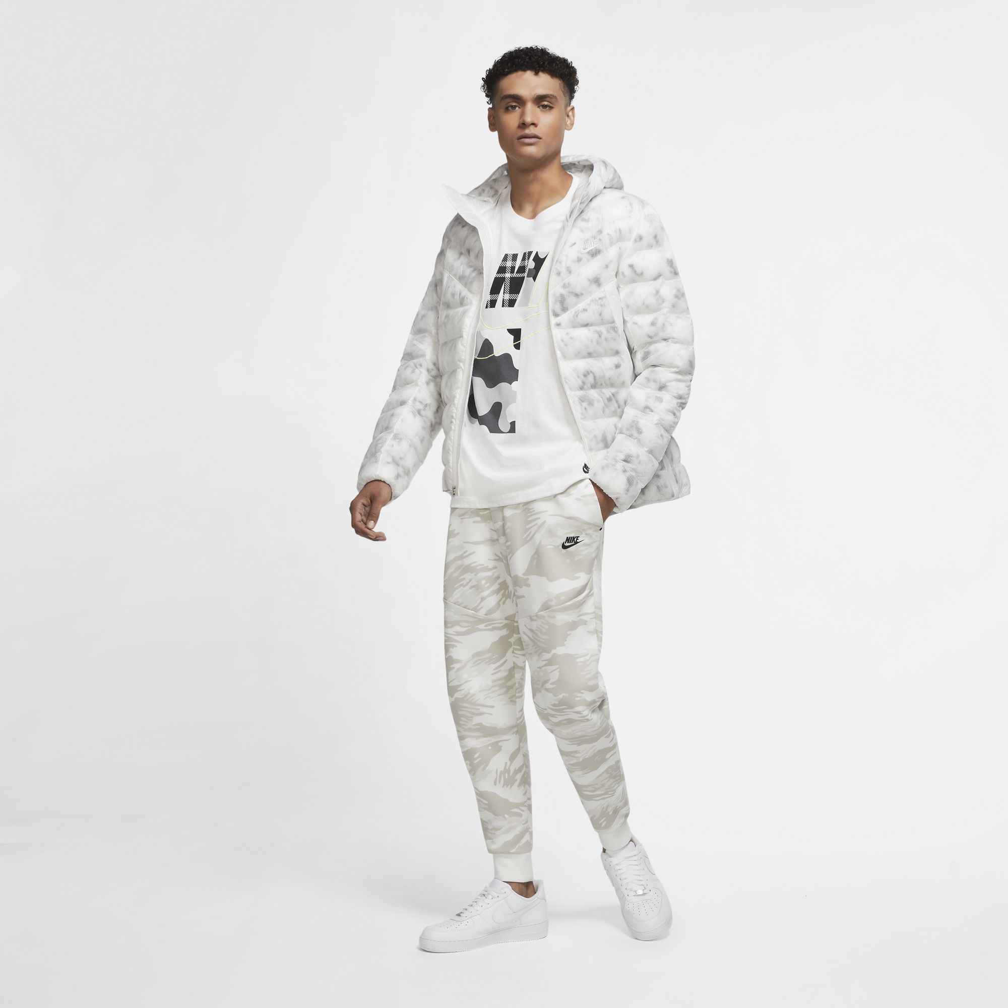 Nike Sportswear Marble EcoDown Full-Zip Hoodie Erkek Ceket