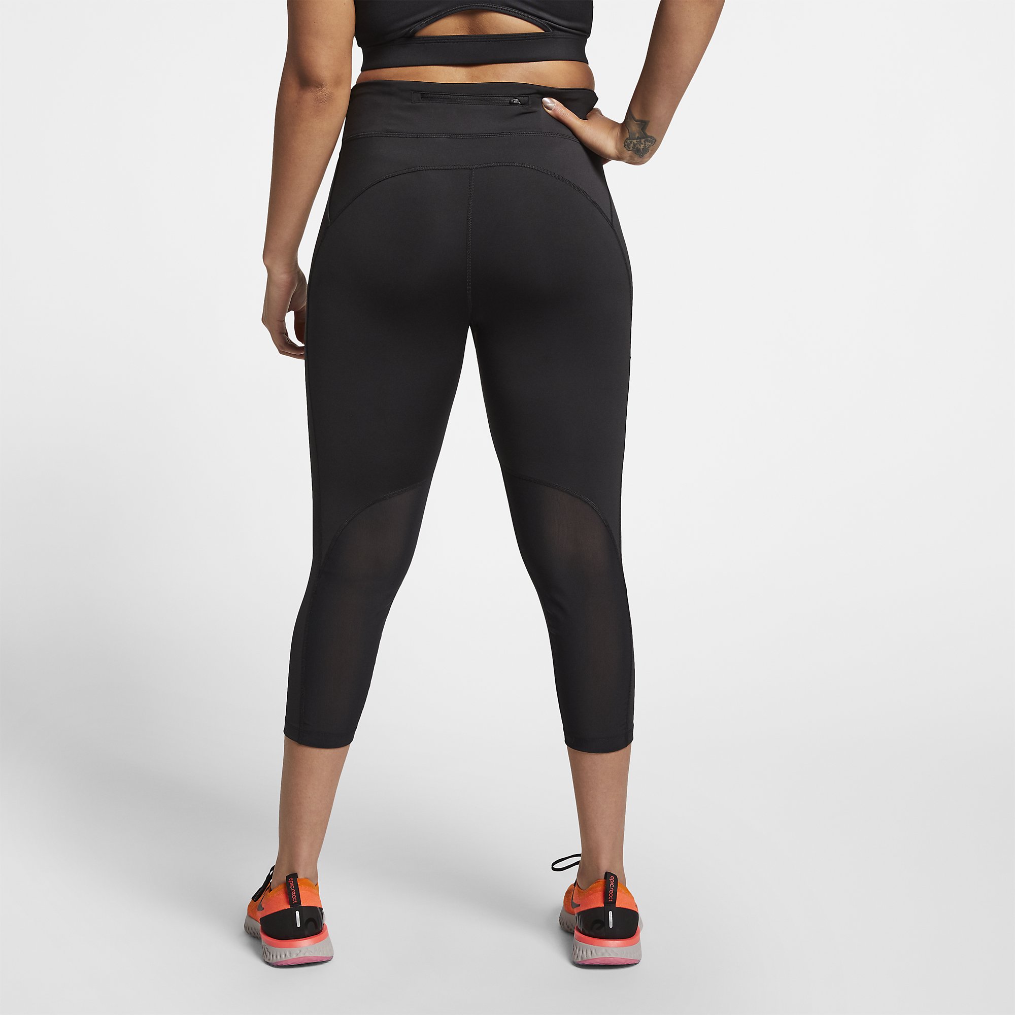 Nike Fast Cropped Running Leggings (Plus Size) Kadın Tayt