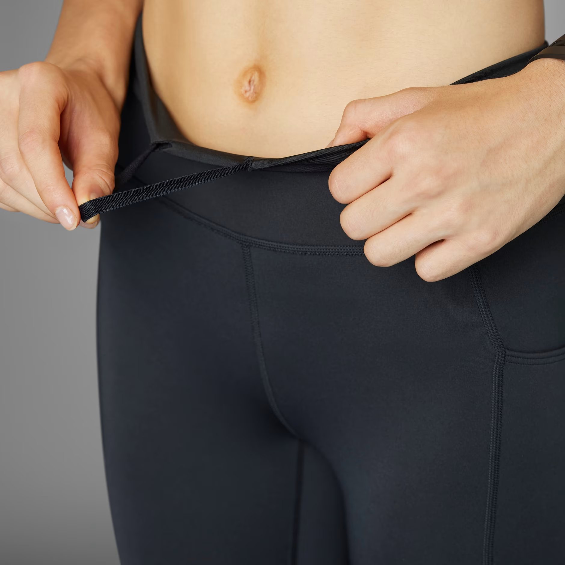 adidas AEROREADY DailyRun 3-Stripes High Waist 7/8 Running Kadın Tayt