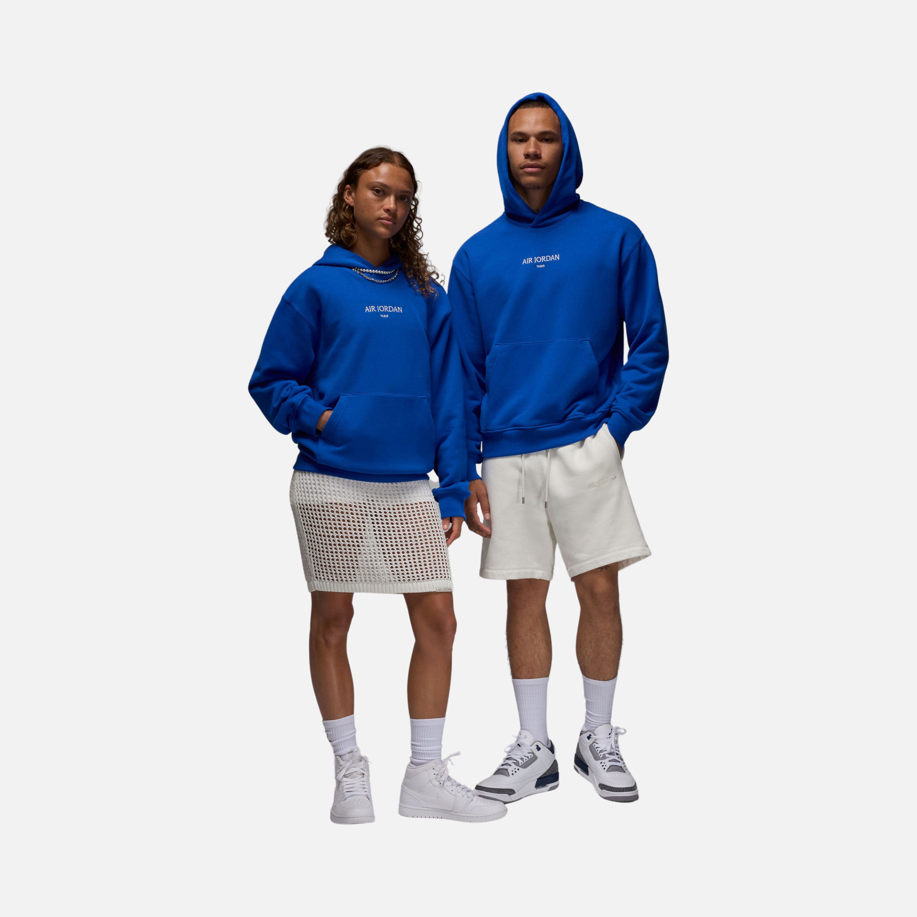 Nike Air Jordan Wordmark Paris Fleece Pullover Hoodie Erkek Sweatshirt