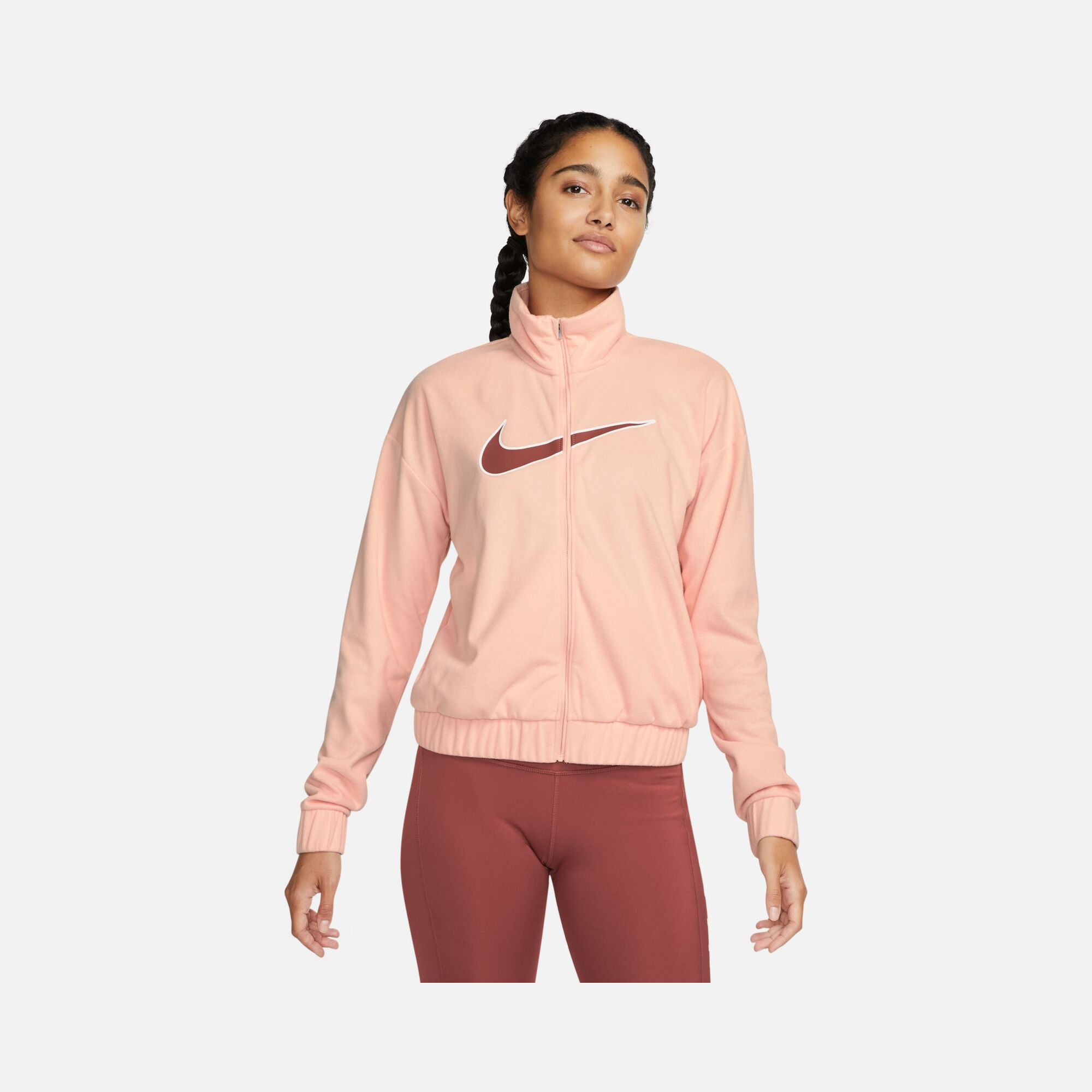 Nike Dri-Fit Swoosh Graphic Running Full-Zip Kadın Ceket