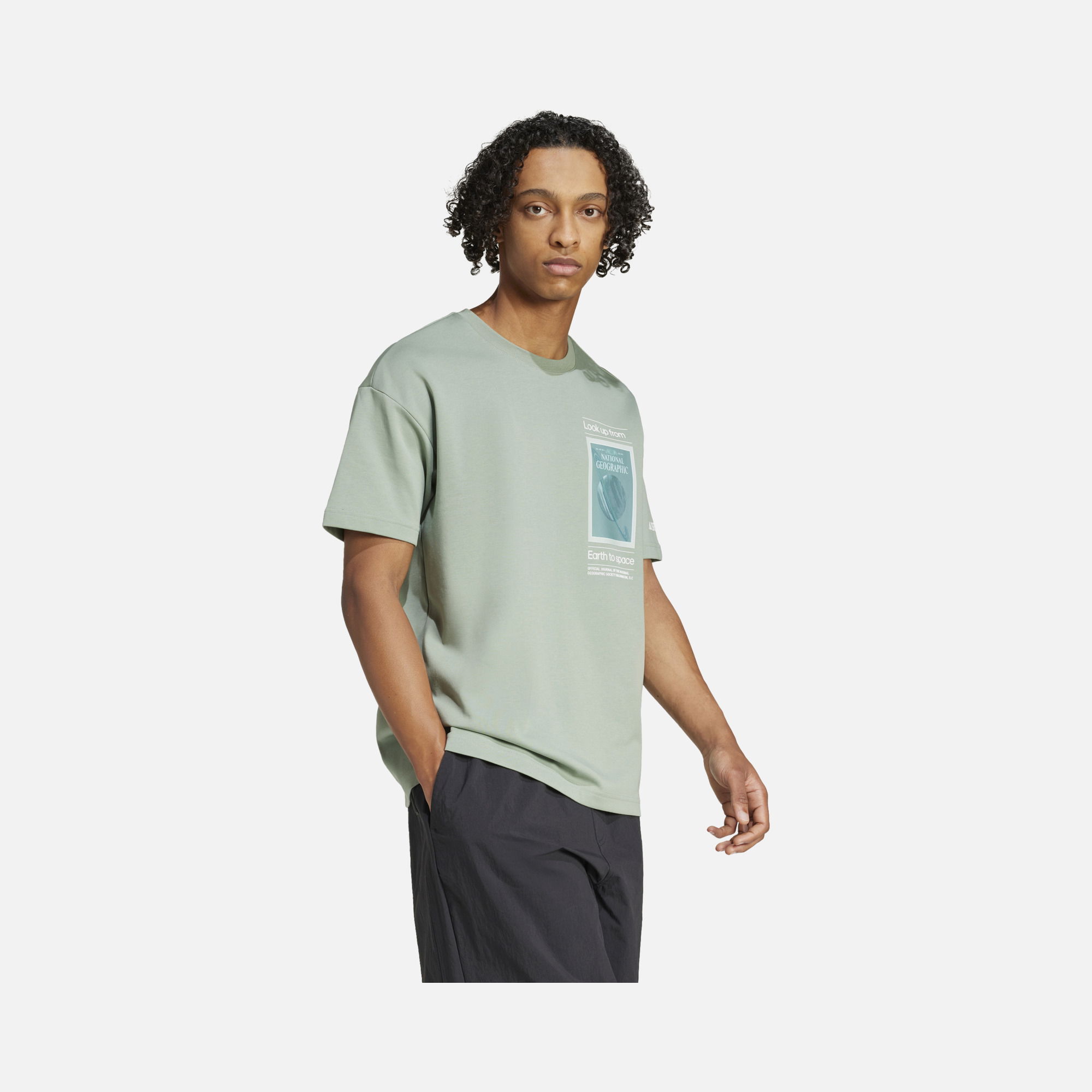 adidas Terrex Look Up From Earth ''National Geographic'' Hiking Short-Sleeve Erkek Tişört