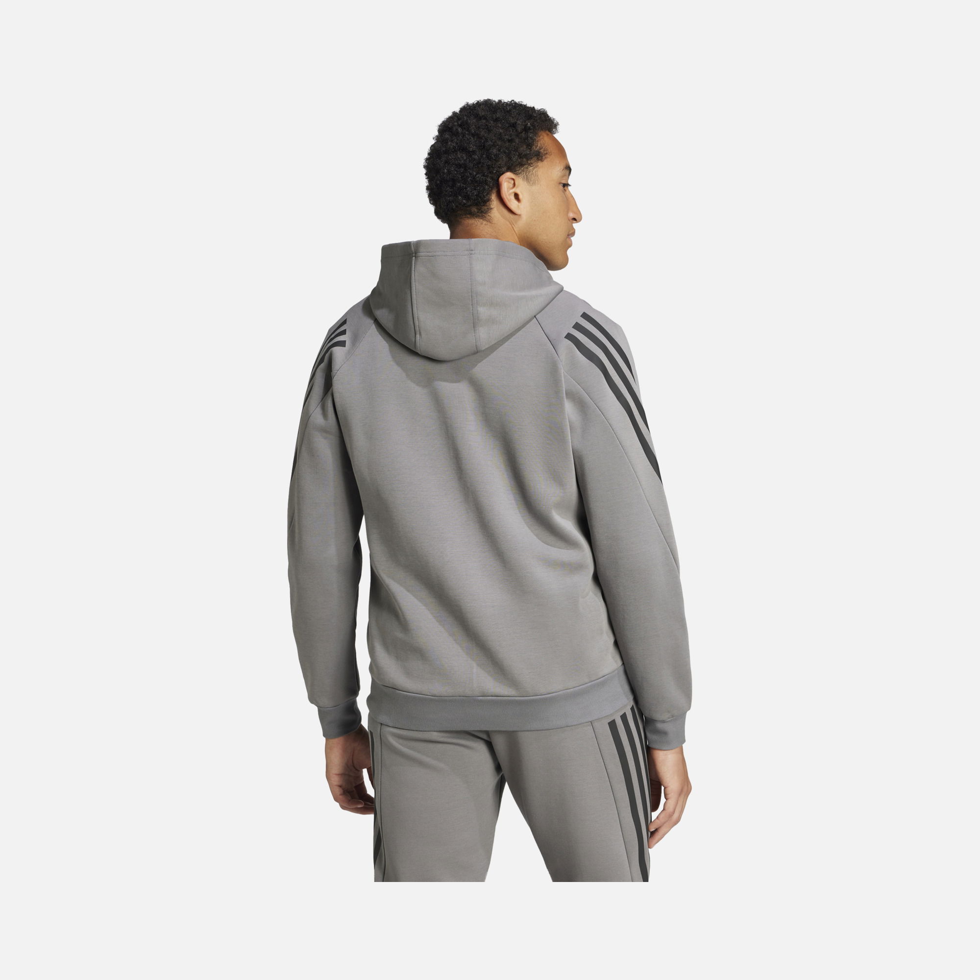 adidas Future Icons 3-Stripes Full-Zip Hoodie Erkek Sweatshirt