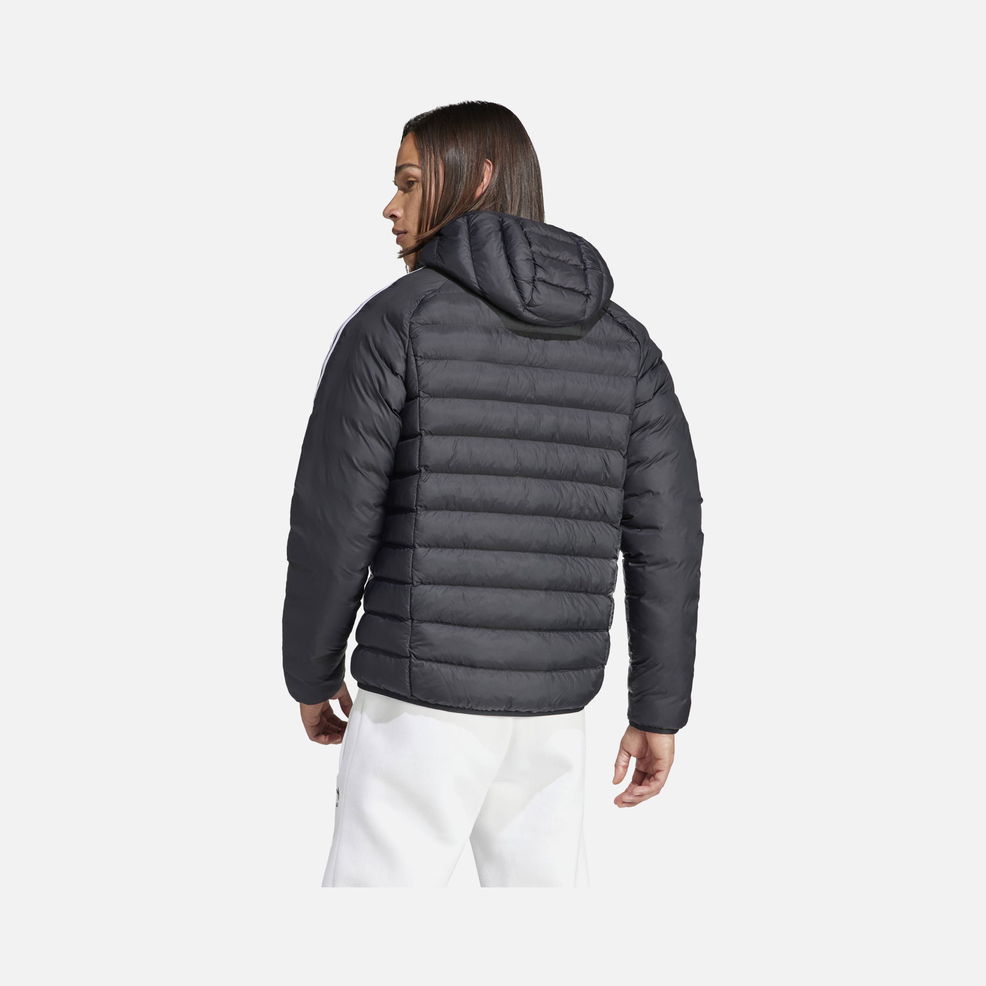 adidas Sportswear Padded 3-Stripes Full-Zip Hoodie Erkek Mont