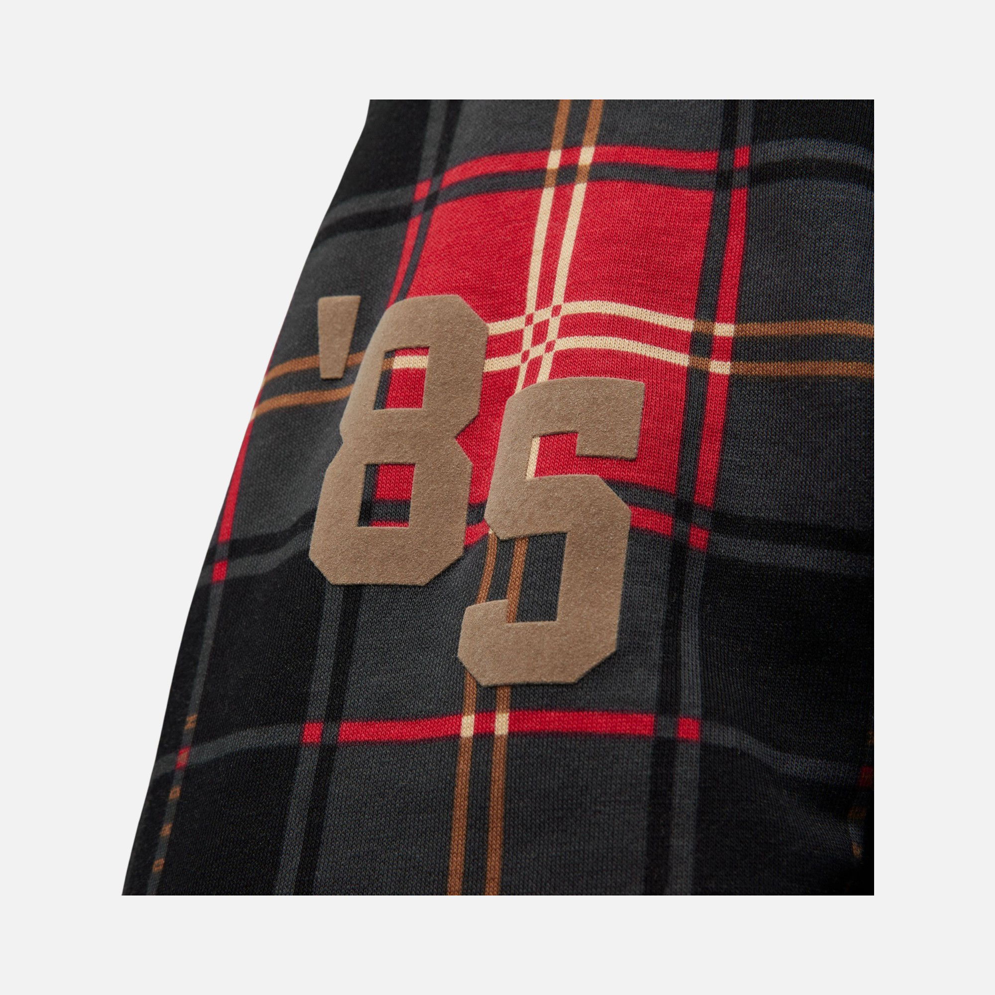 Nike Jordan Essential Flight Artist Series Plaid Fleece Crew Erkek Sweatshirt