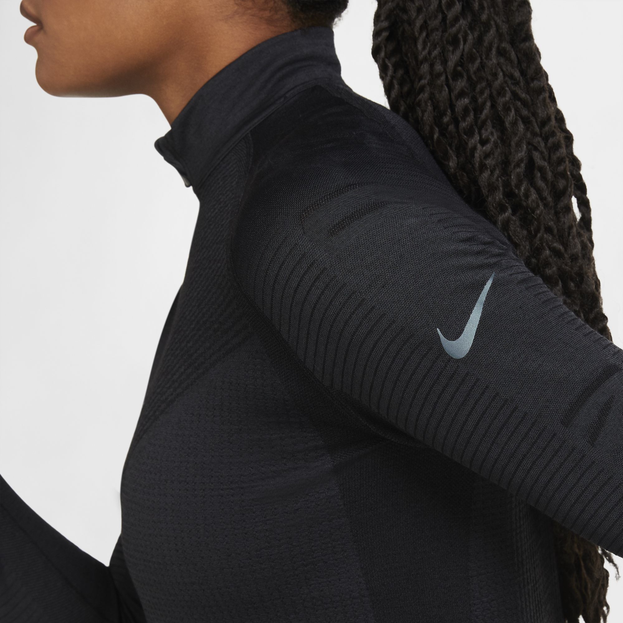 Nike Run Division 1/2-Zip Wool Long-Sleeve Running Top Kadın Tişört