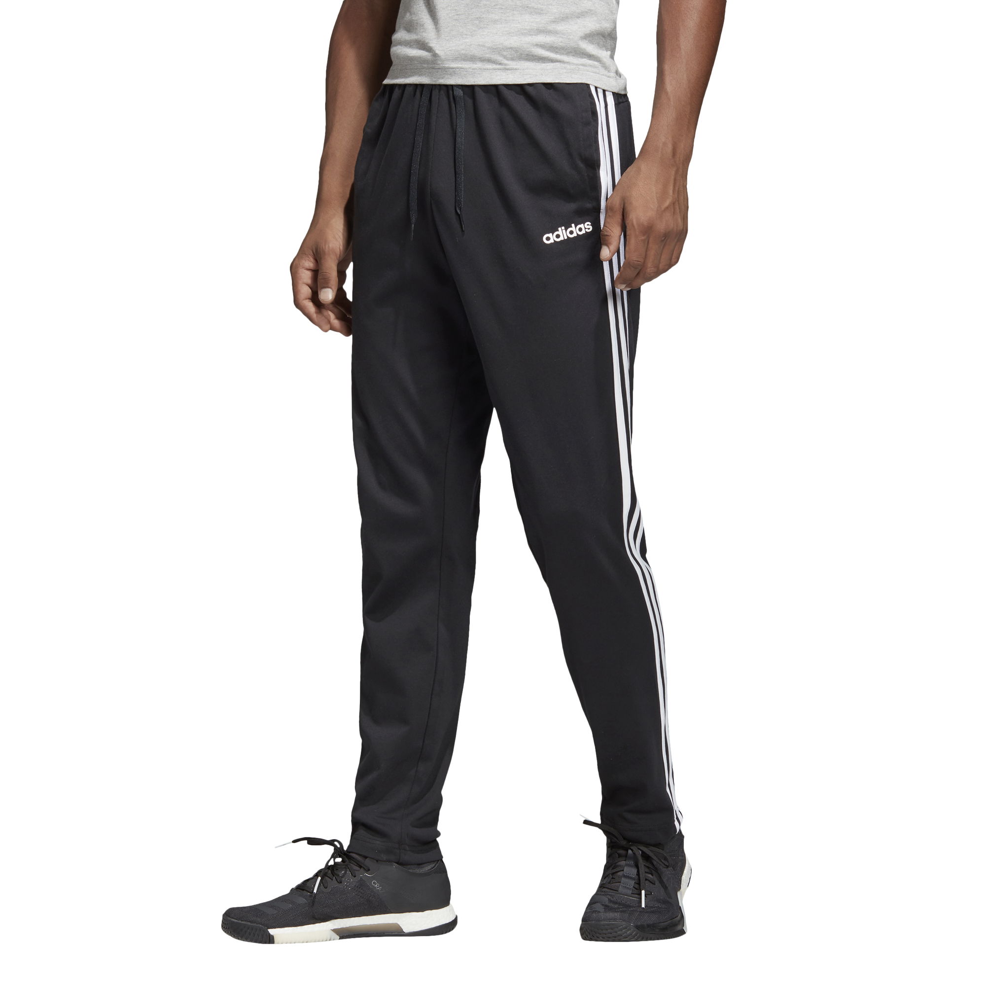 adidas Essentials 3-Stripes Tapered Open Hem Erkek Eşofman Altı