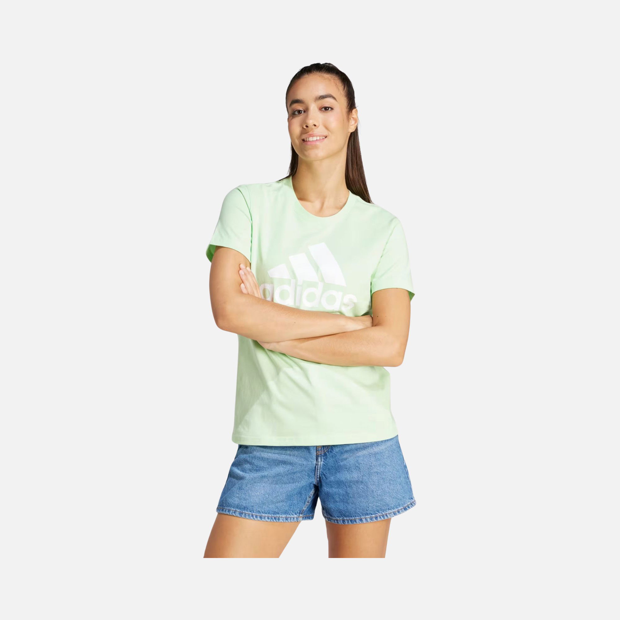 adidas Essentials Logo Short-Sleeve Kadın Tişört