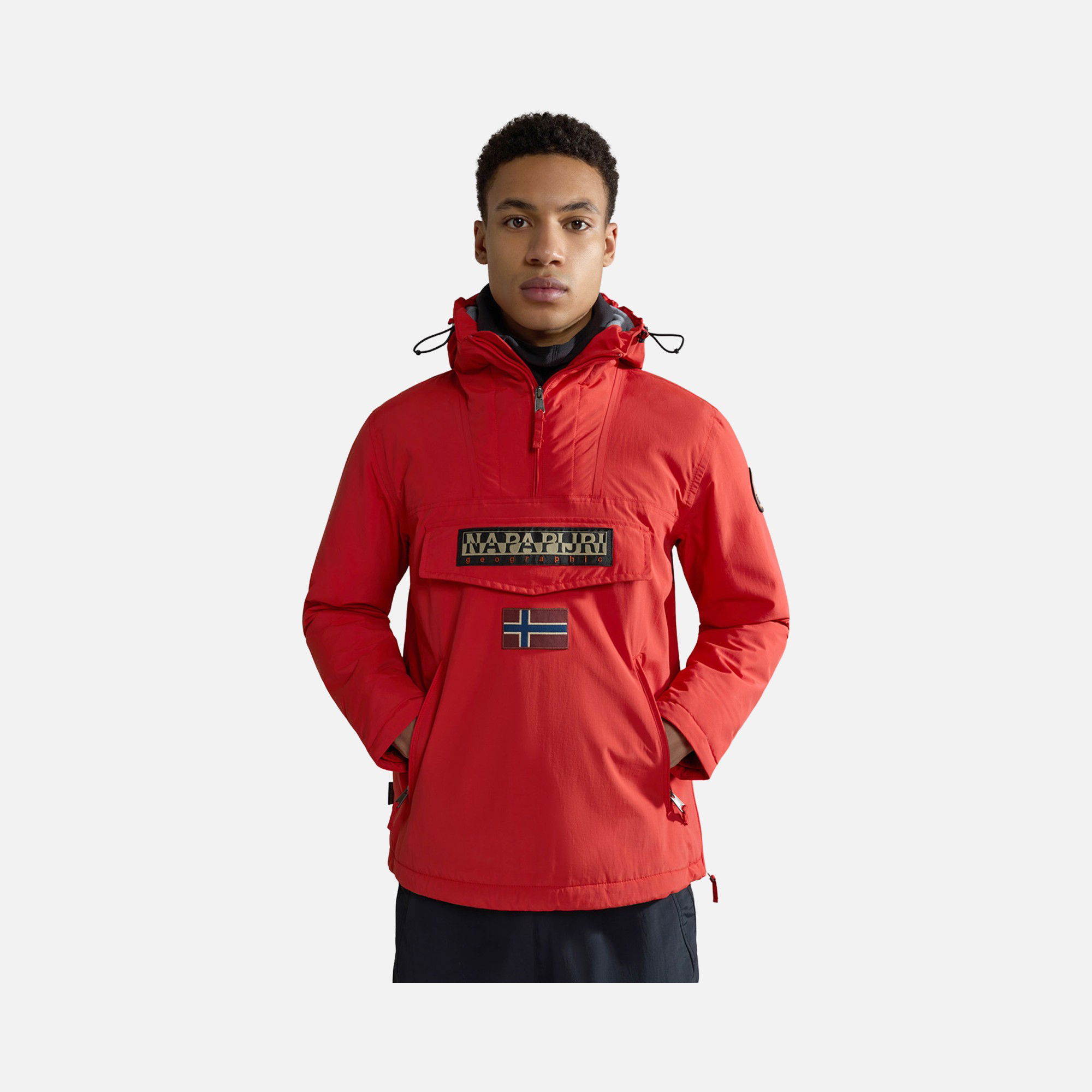 Napapijri Sportswear Rainforest Pocket Winter Half-Zip Hoodie Erkek Ceket