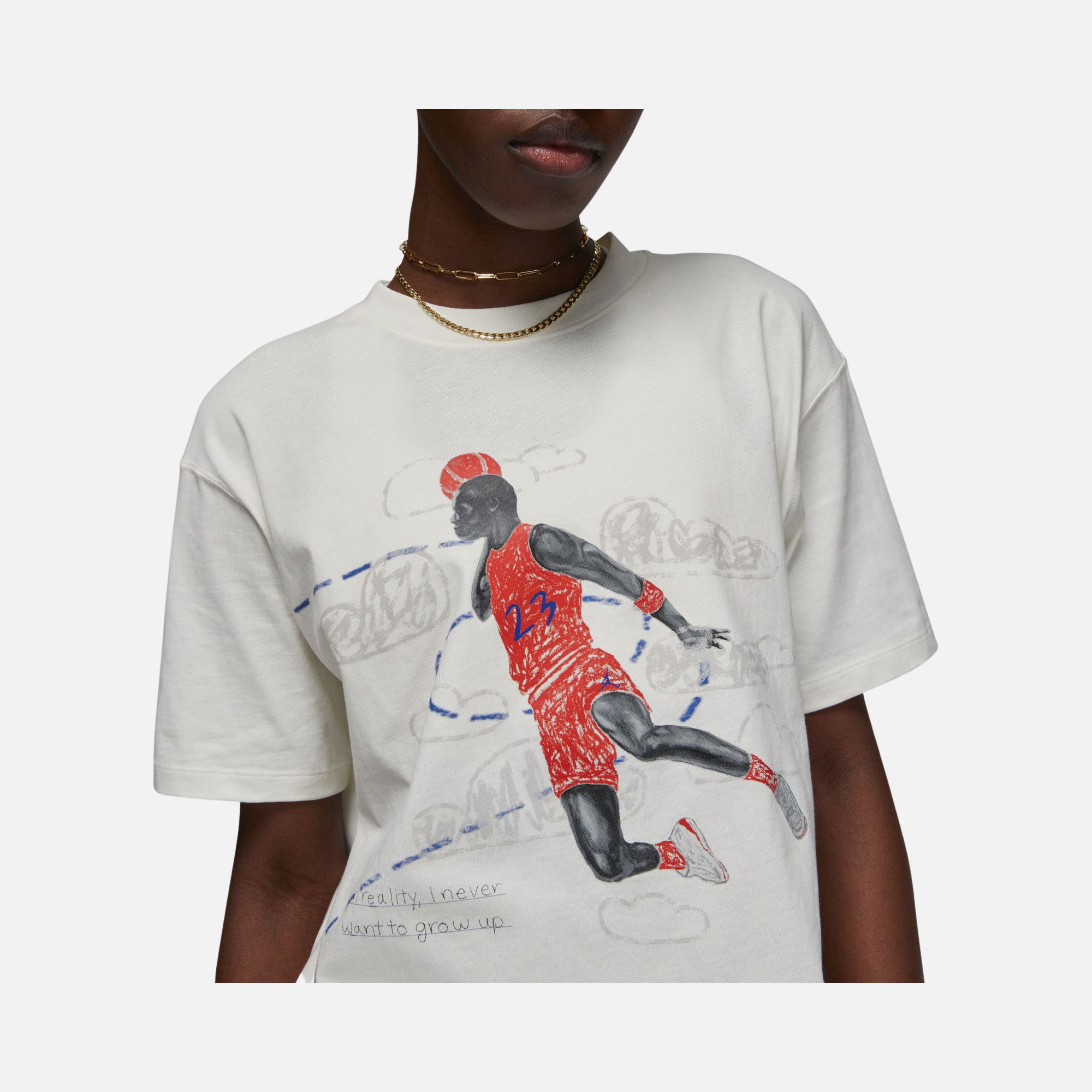 Nike Jordan Artist Series by Parker Duncan Short-Sleeve Kadın Tişört