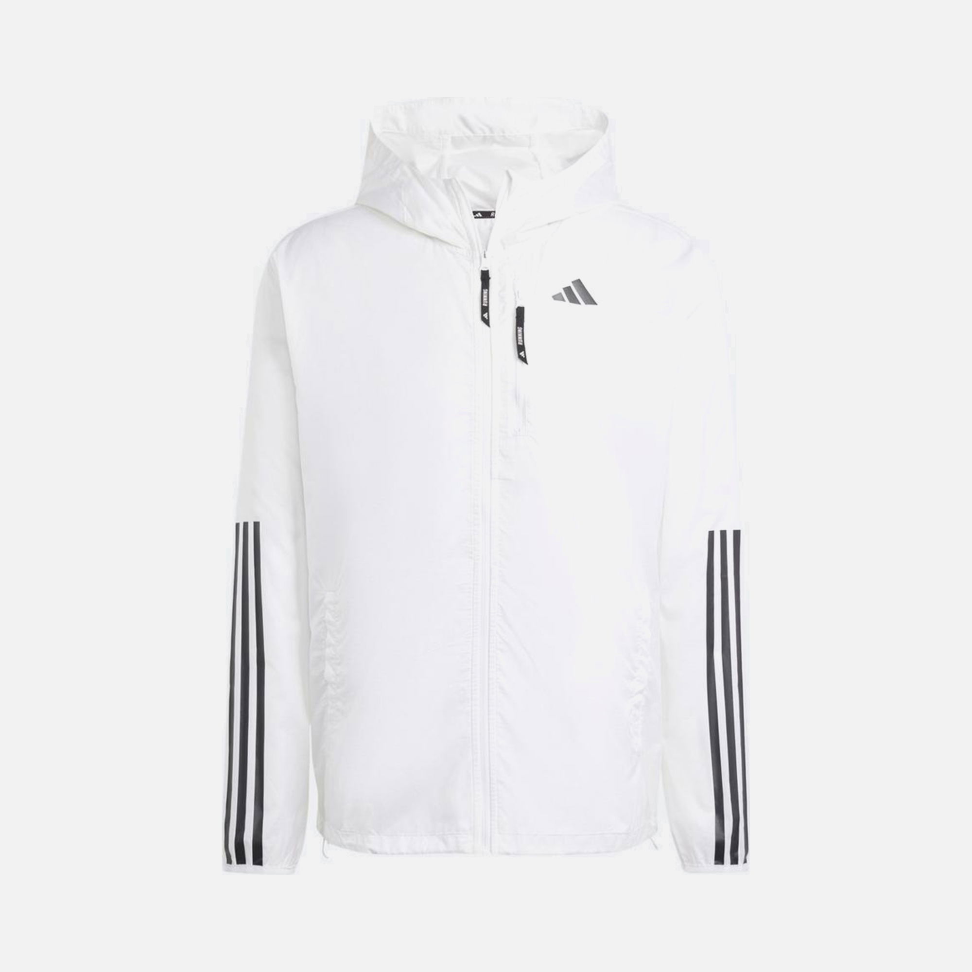 adidas Own The Run 3-Stripes Full-Zip Hoodie Erkek Ceket