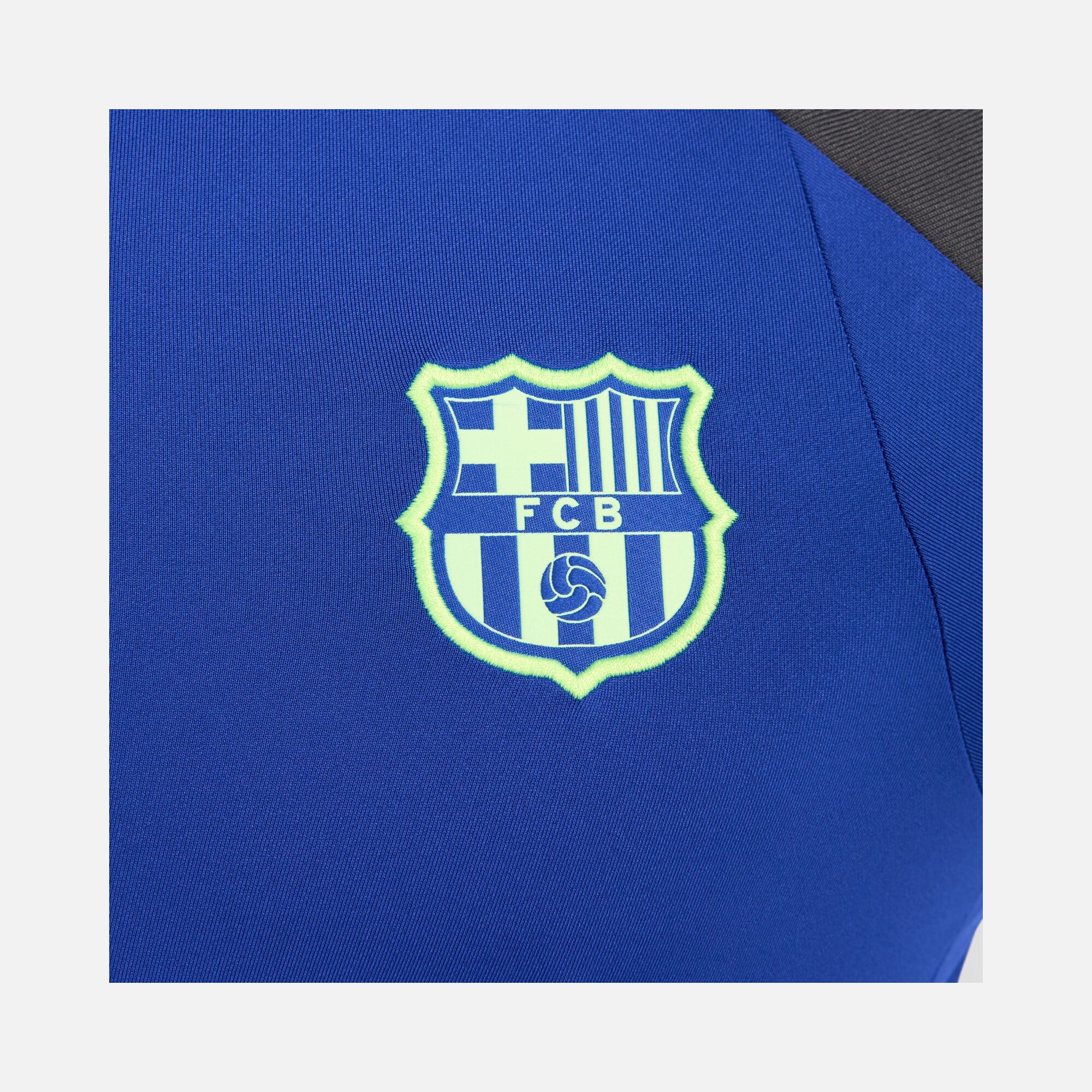 Nike FC Barcelona Strike Third Dri-Fit Soccer Drill 1/4-Zip Long-Sleeve Erkek Tişört