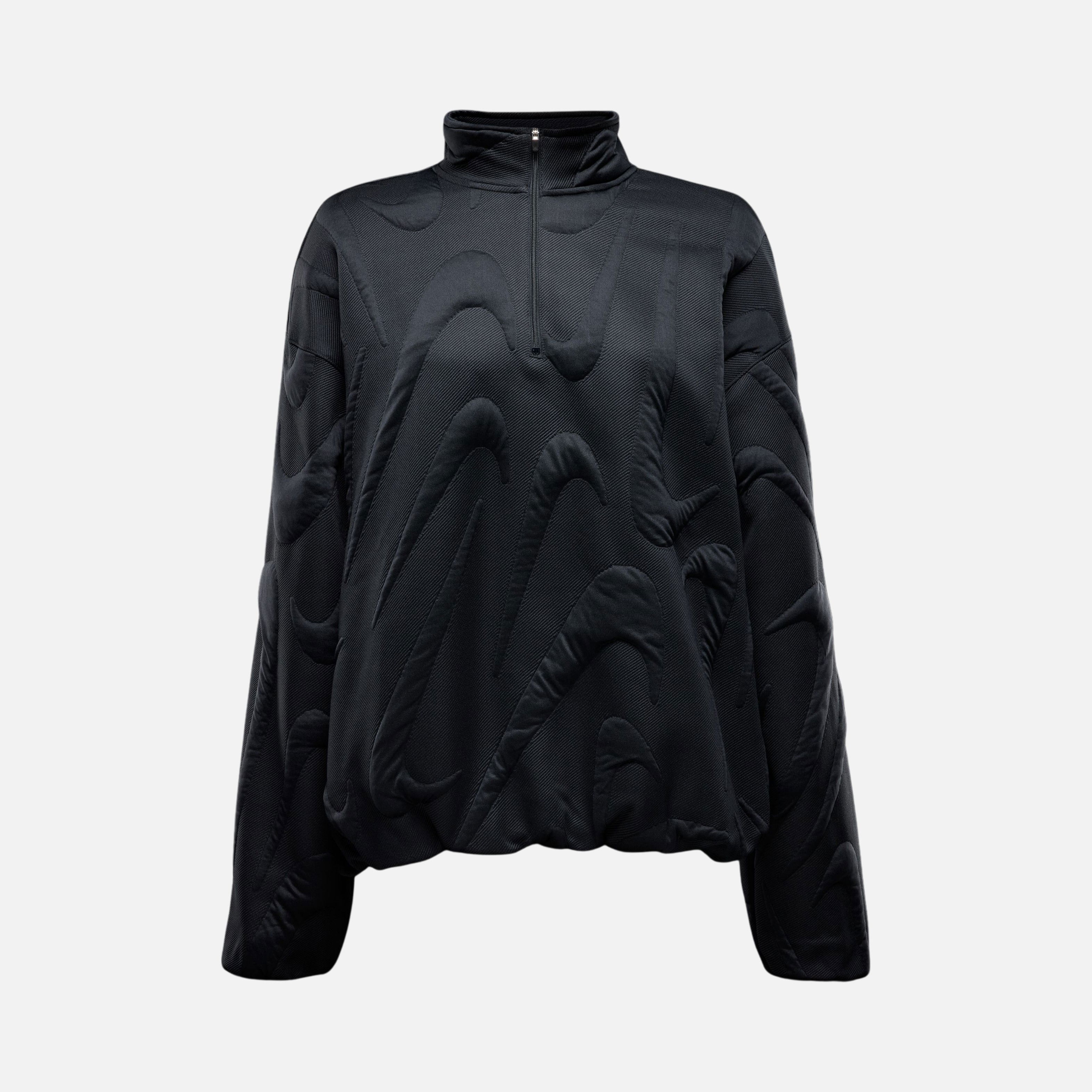 Nike Sportswear Collection Oversized Cosy 1/4-Zip Logo Jersey Lined Kadın Sweatshirt