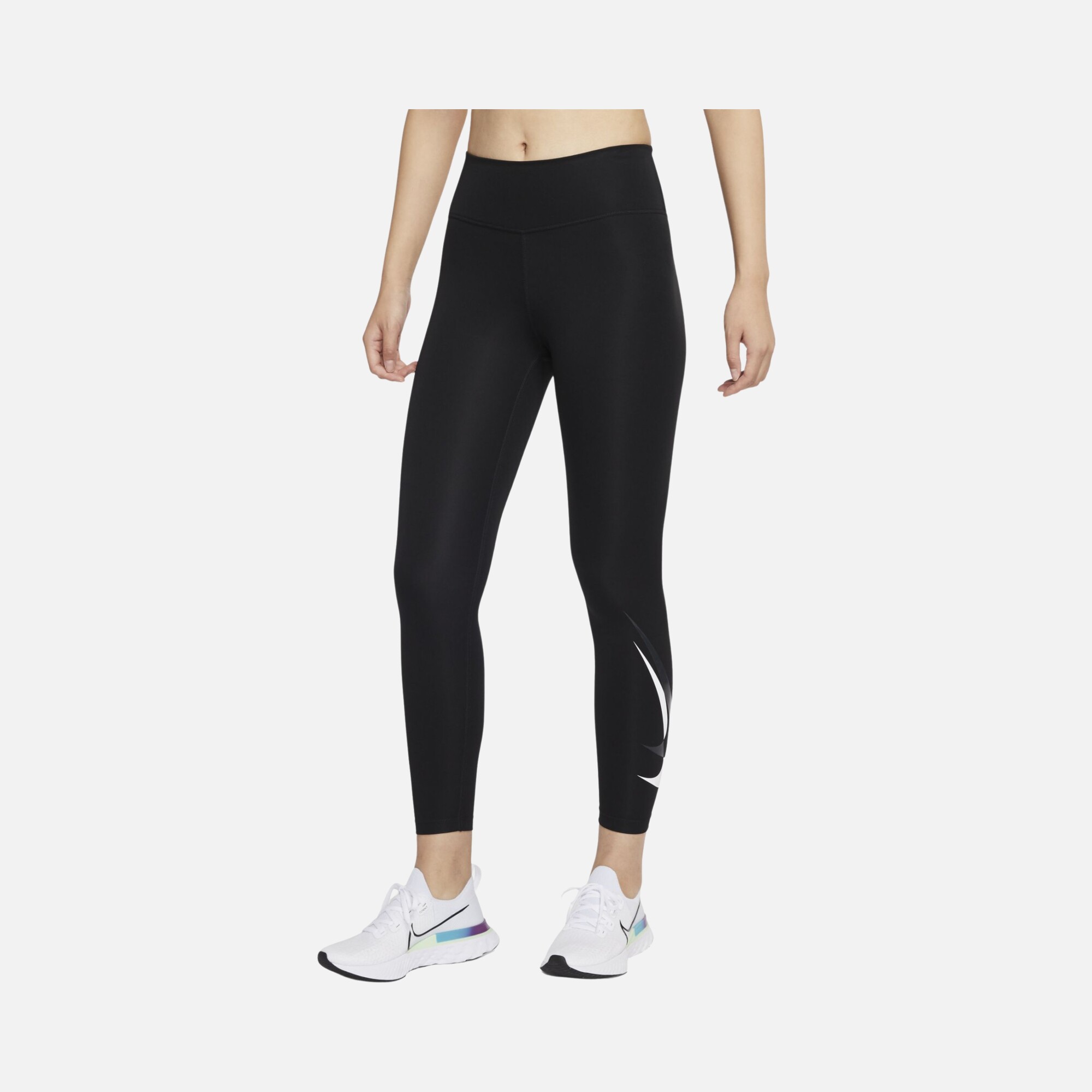 Nike Dri-Fit Swoosh Run 7/8-Length Mid-Rise Kadın Tayt