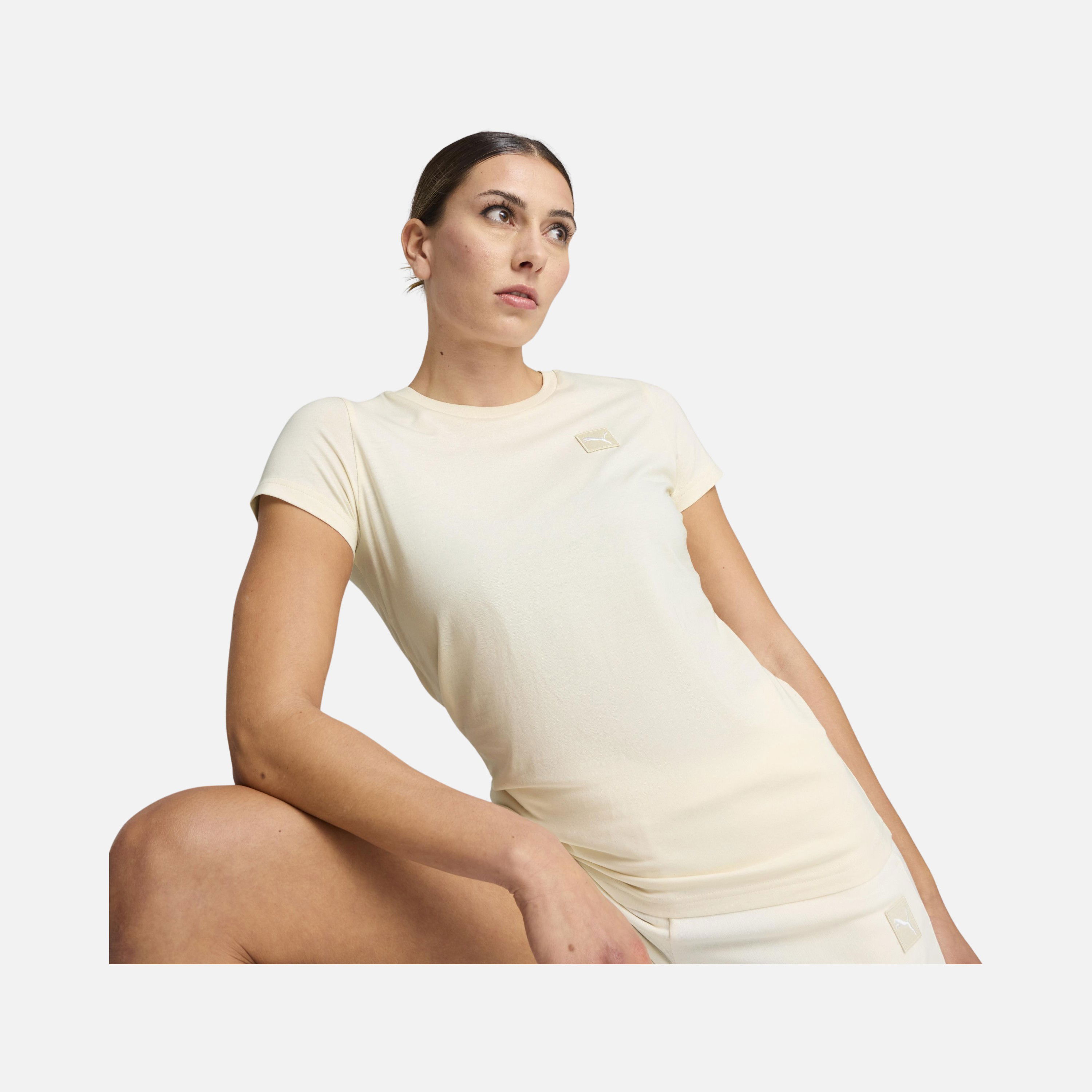 Puma Sportswear Essentials Elevated Short-Sleeve Kadın Tişört