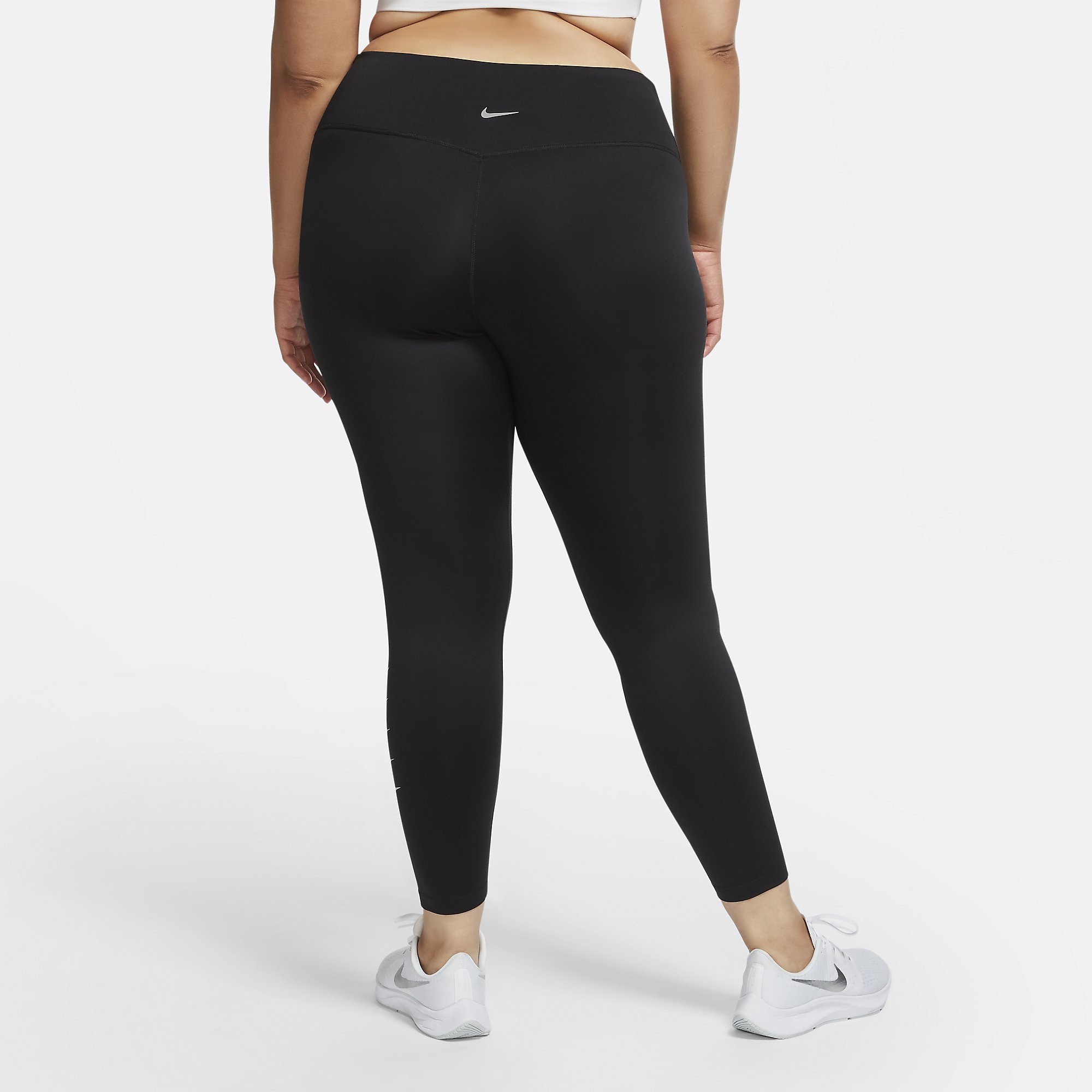 Nike Swoosh Run 7/8 Running Leggings (Plus Size) Kadın Tayt