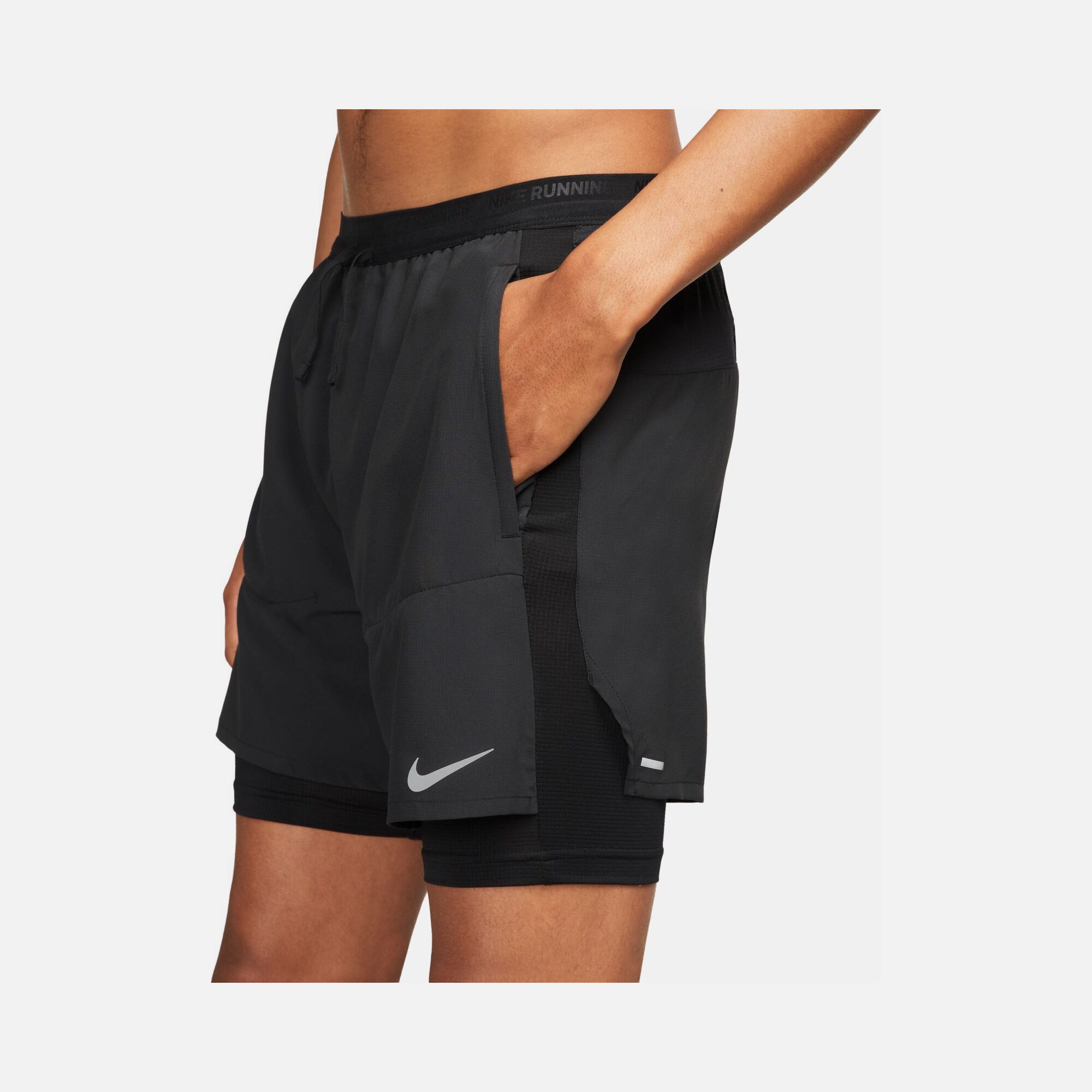 Nike Dri-Fit Stride Hybrid 13cm (approx.) 2-in-1 Running Erkek Şort