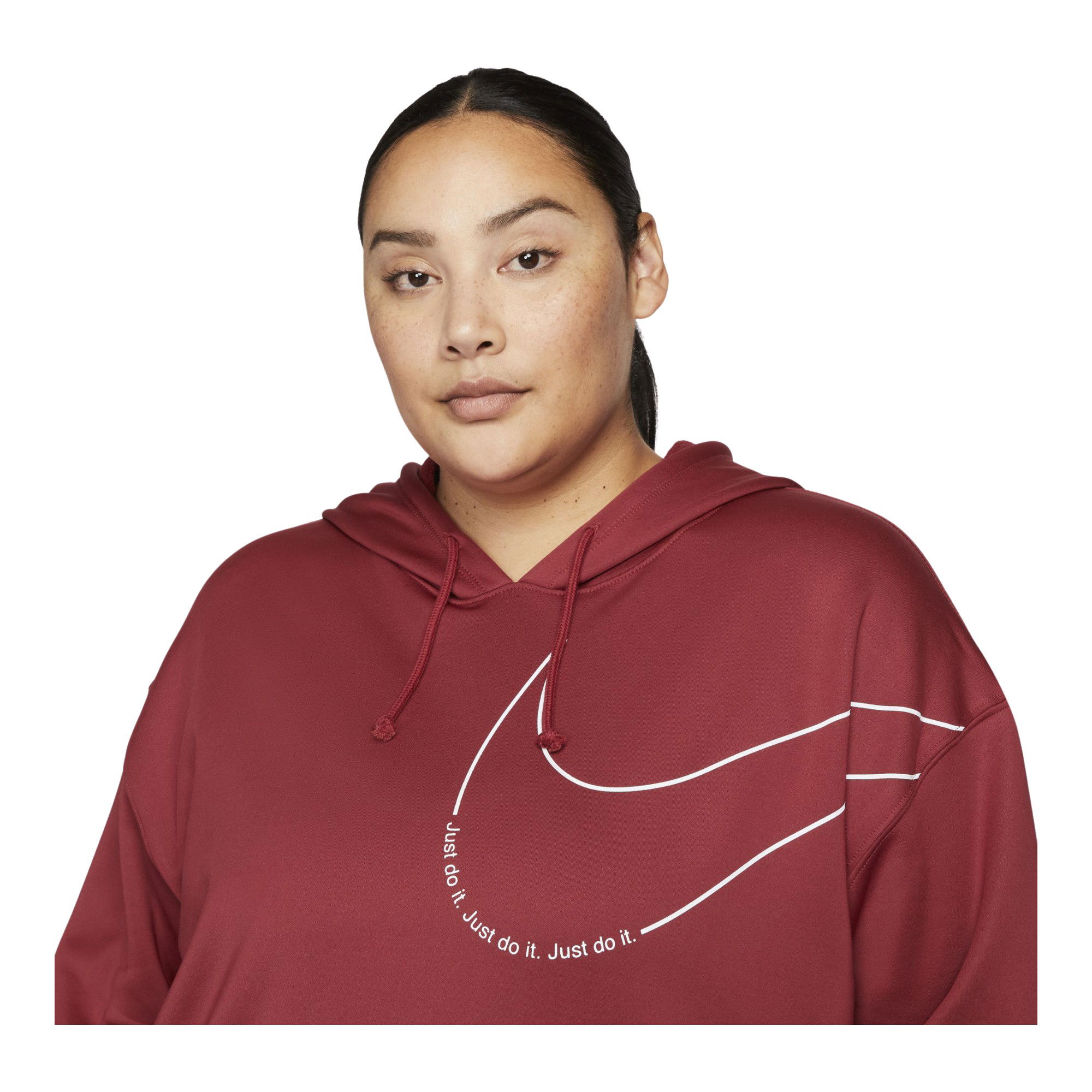 Nike Therma-Fit Fleece Pullover Graphic Training Hoodie Kadın Sweatshirt