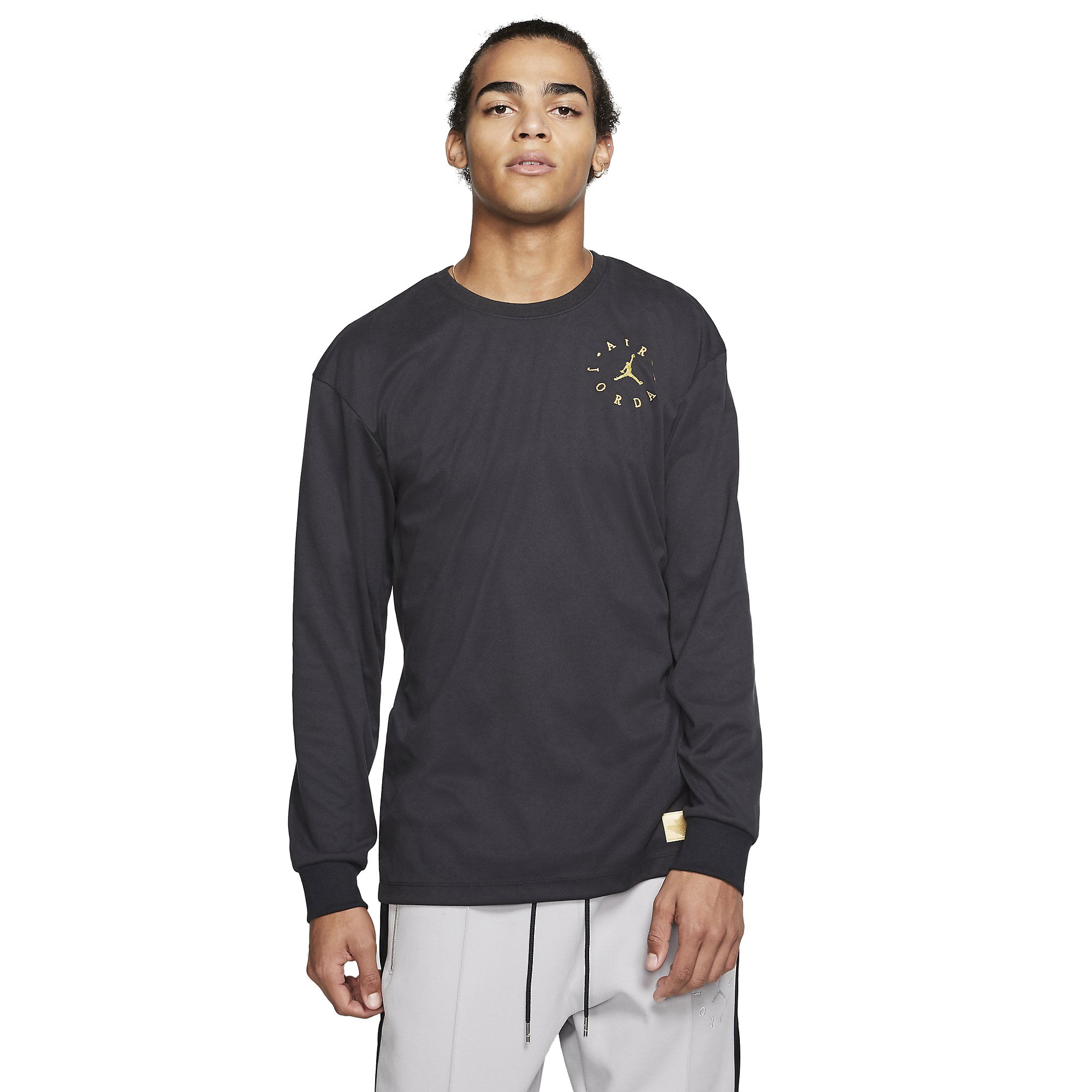 Nike Jordan Remastered Sueded Long-Sleeve Top Erkek Tişört