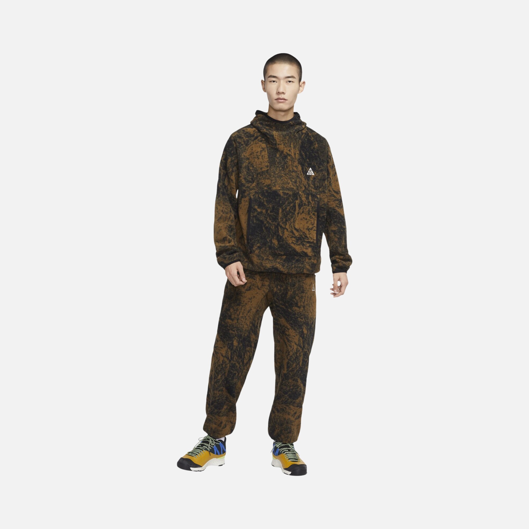 Nike Sportswear ACG Therma-Fit Wolf Tree AOP Hoodie Erkek Sweatshirt