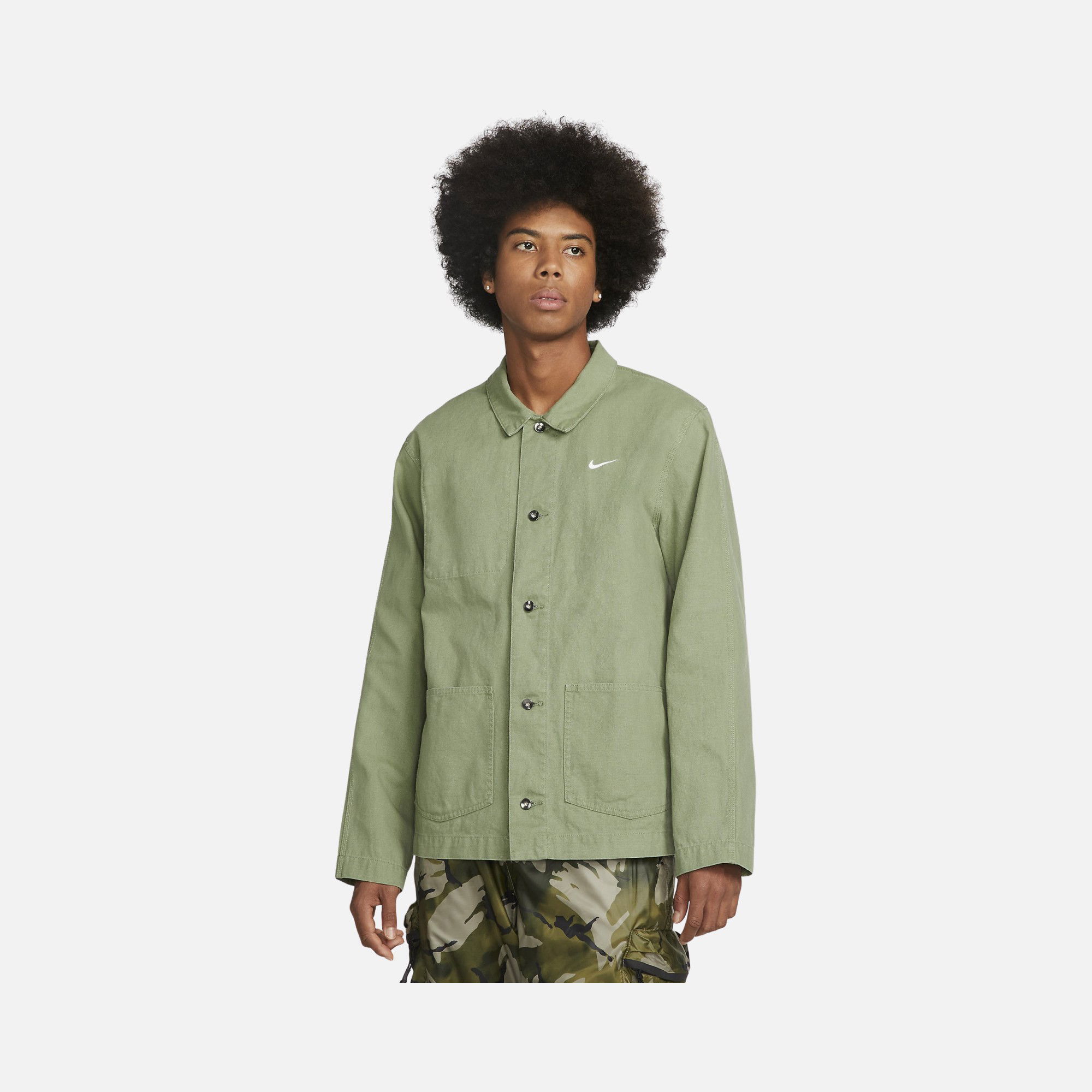 Nike Sportswear Life Unlined Chore Coat Full-Button Erkek Ceket
