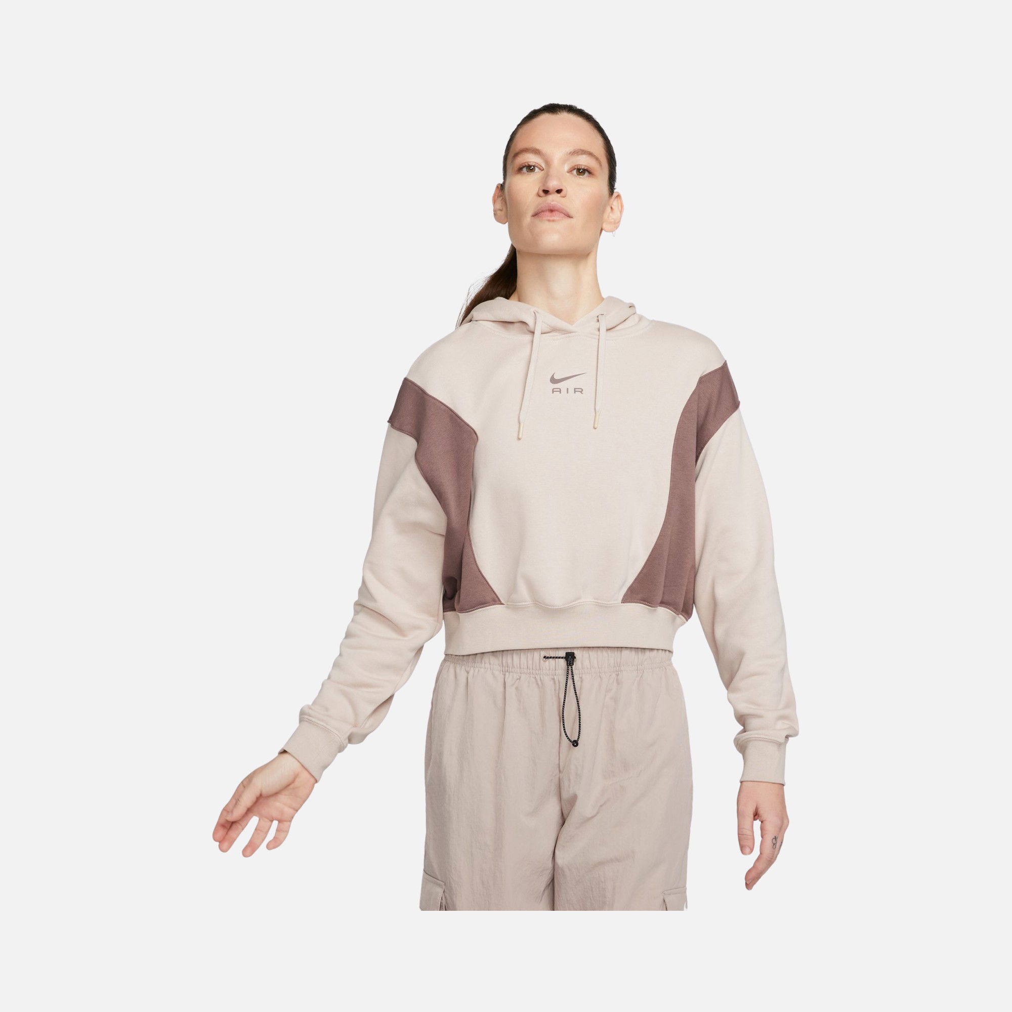 Nike Sportswear Air Oversized Crop Fleece Hoodie Kadın Sweatshirt