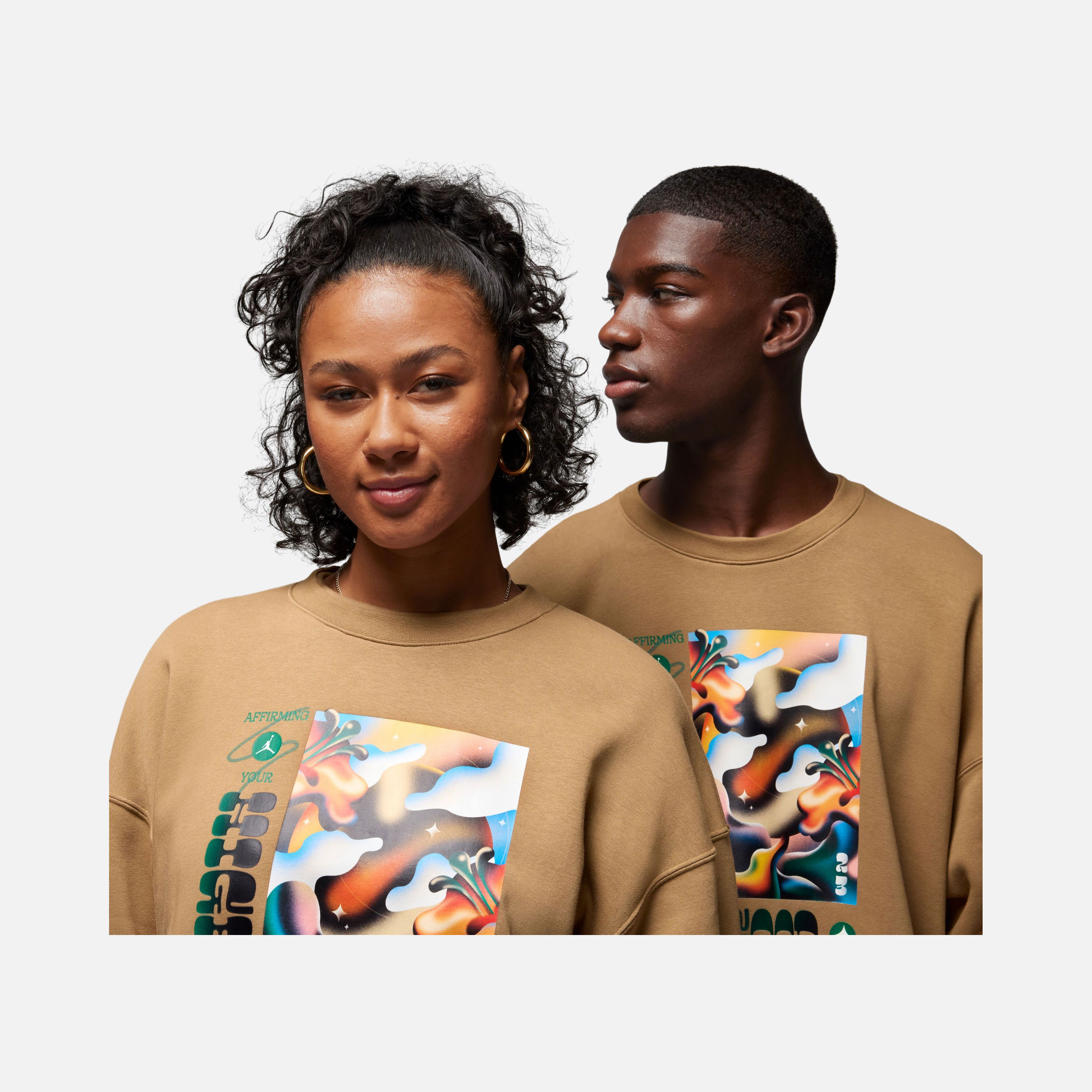 Nike Jordan Essentials ''by Jordan Moss Artist Series'' Brooklyn Fleece Kadın Sweatshirt