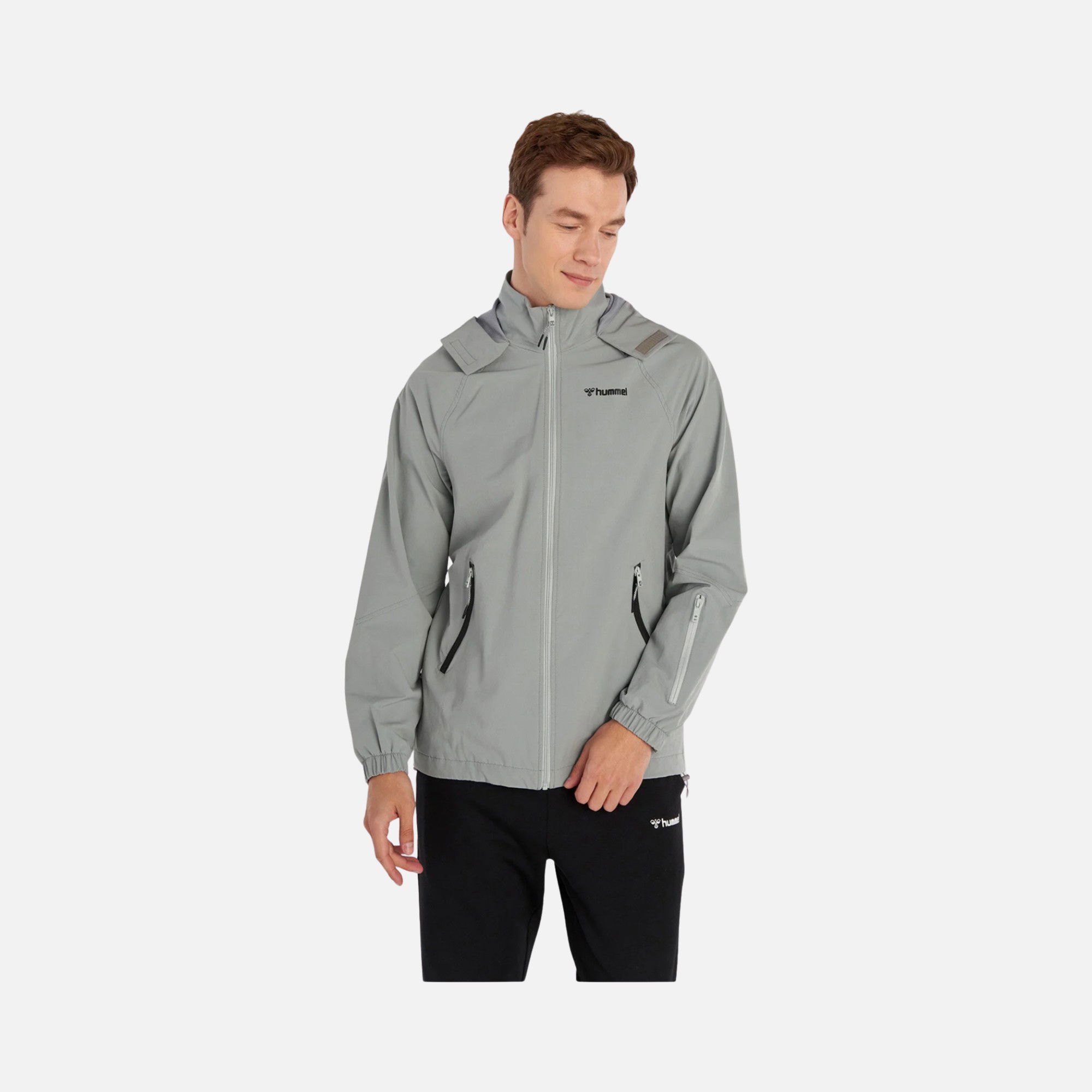 Hummel Jerik Woven Regular Fit Lined Versatile Full-Zip Hoodie Erkek Ceket