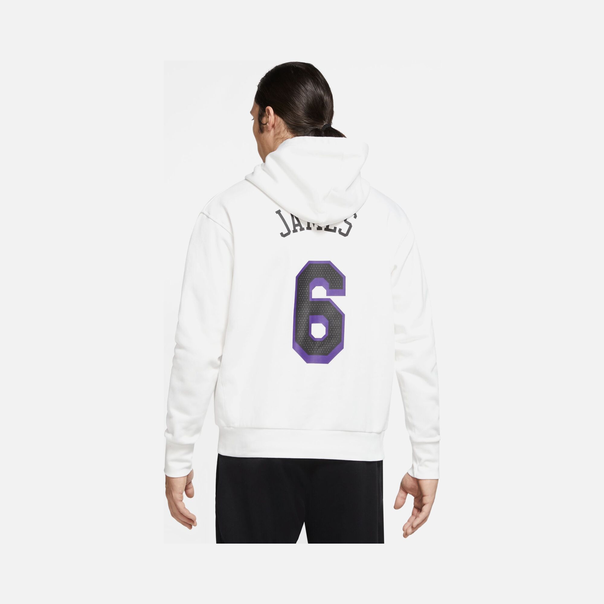 Nike Log Angeles Lakers LeBron James City Edition NBA Fleece N&N Hoodie Erkek Sweatshirt