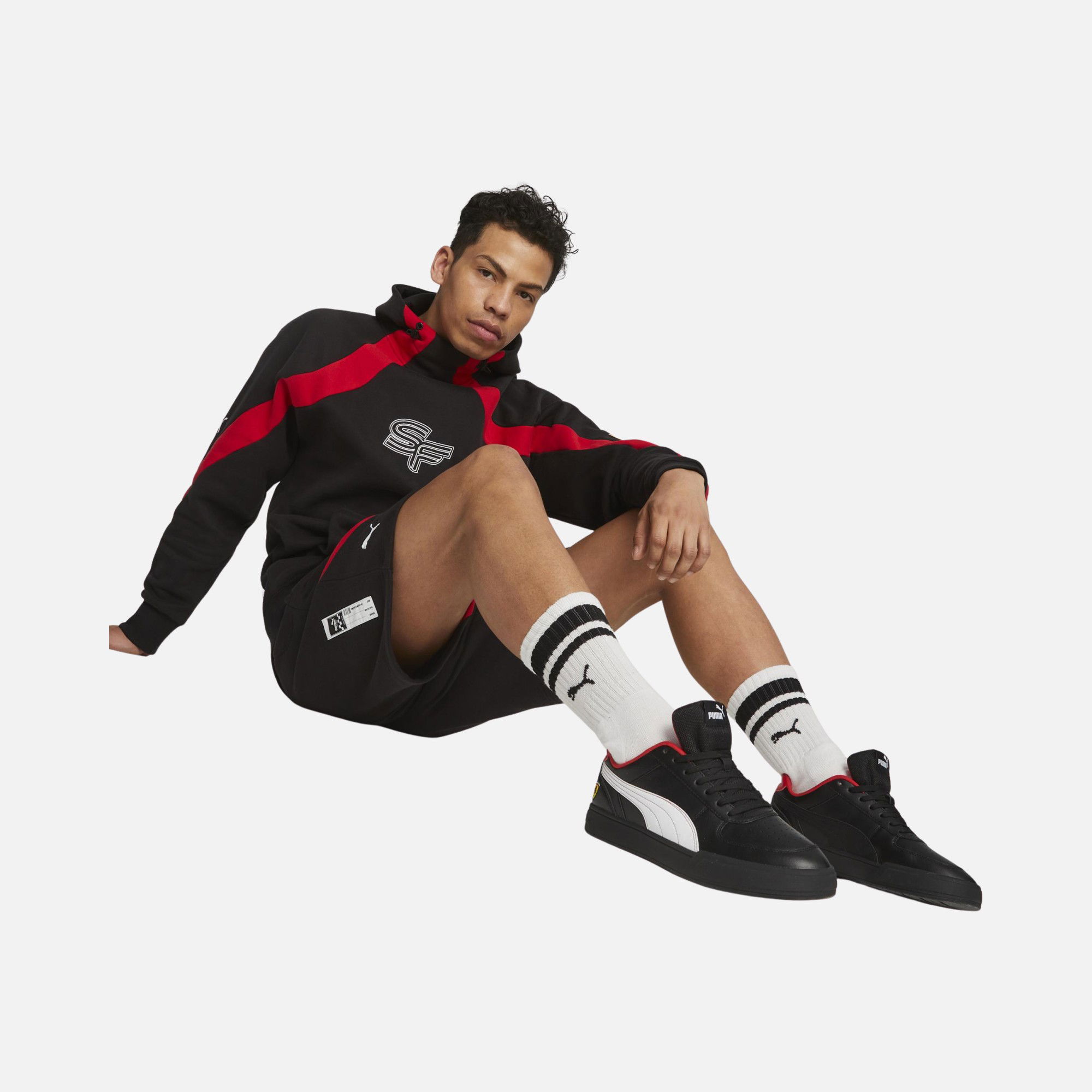 Puma Ferrari Race Statement Hoodie Erkek Sweatshirt