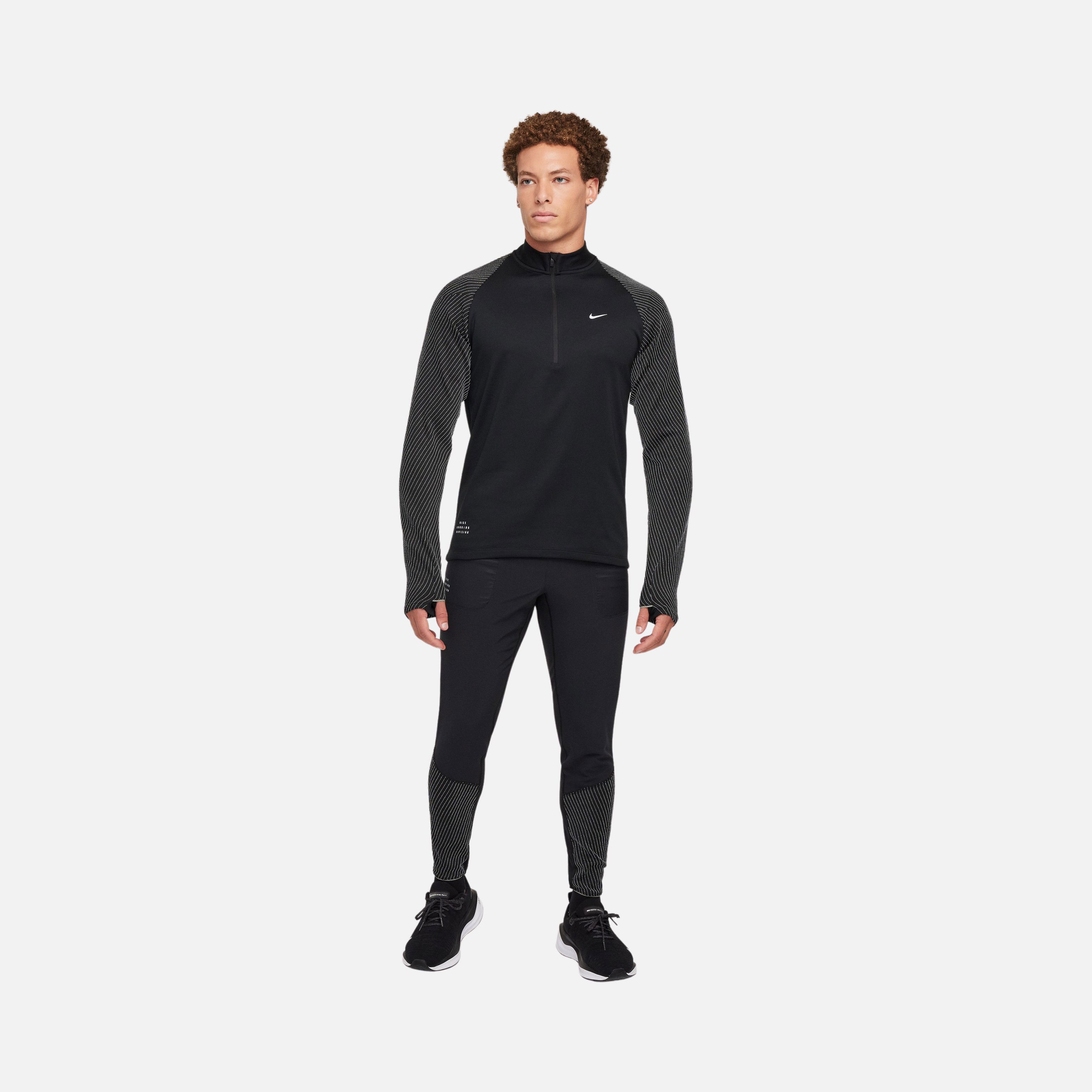 Nike Dri-Fit Run Division 1/2-Zip Running Long-Sleeve Erkek Tişört