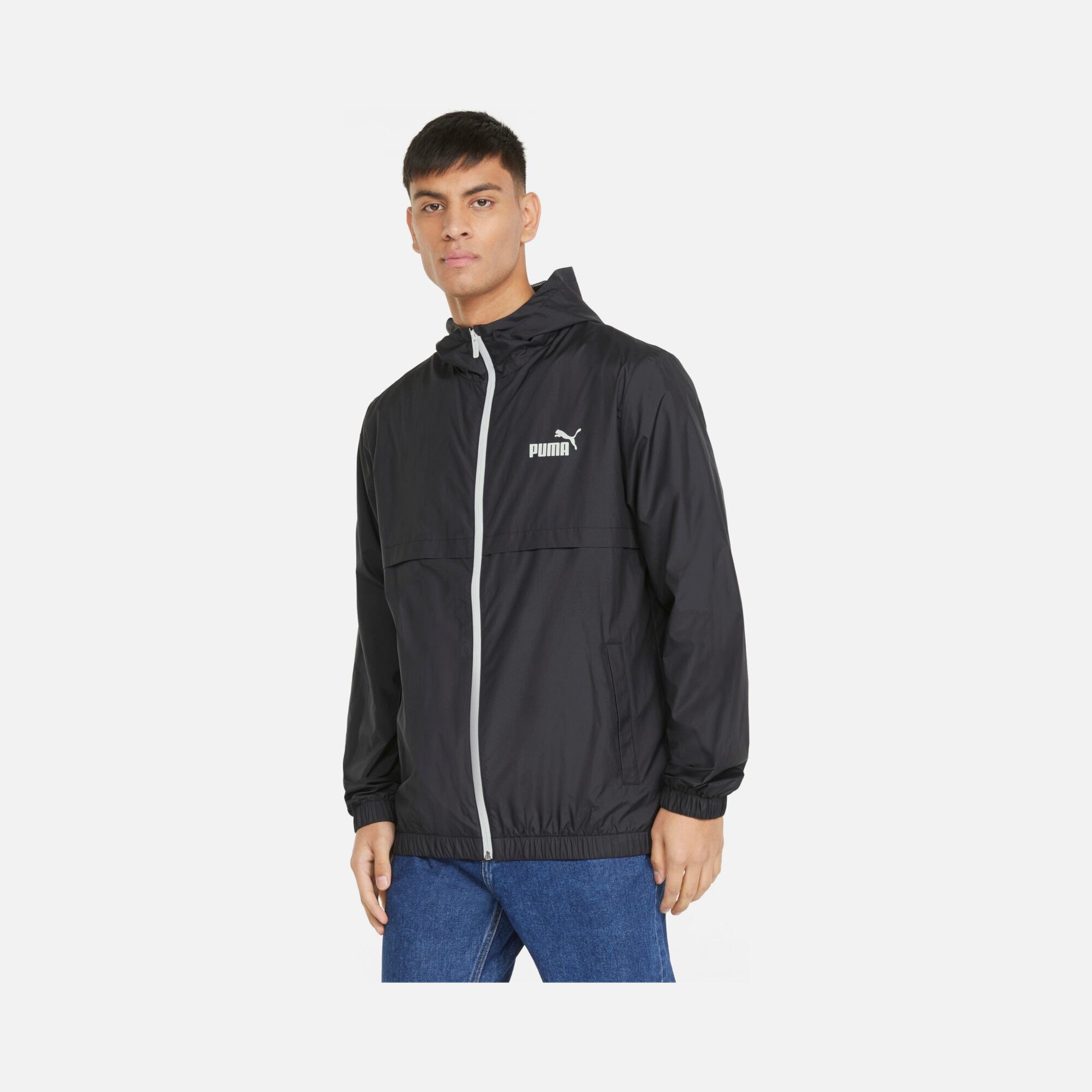 Puma Sportswear Ess+ Solid Windbreaker Full-Zip Erkek Ceket
