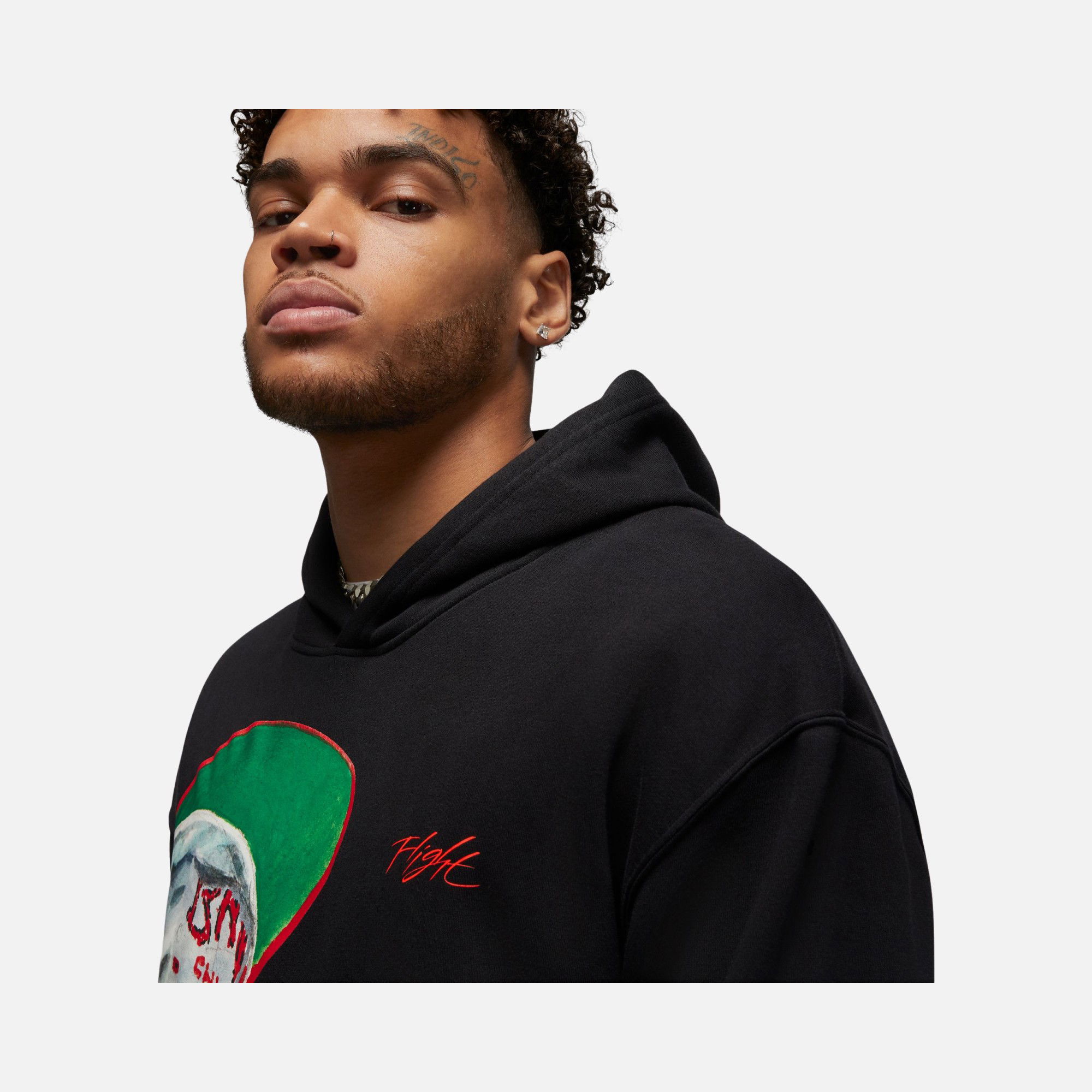 Nike Jordan Flight Artist Graphics Fleece Hoodie Erkek Sweatshirt