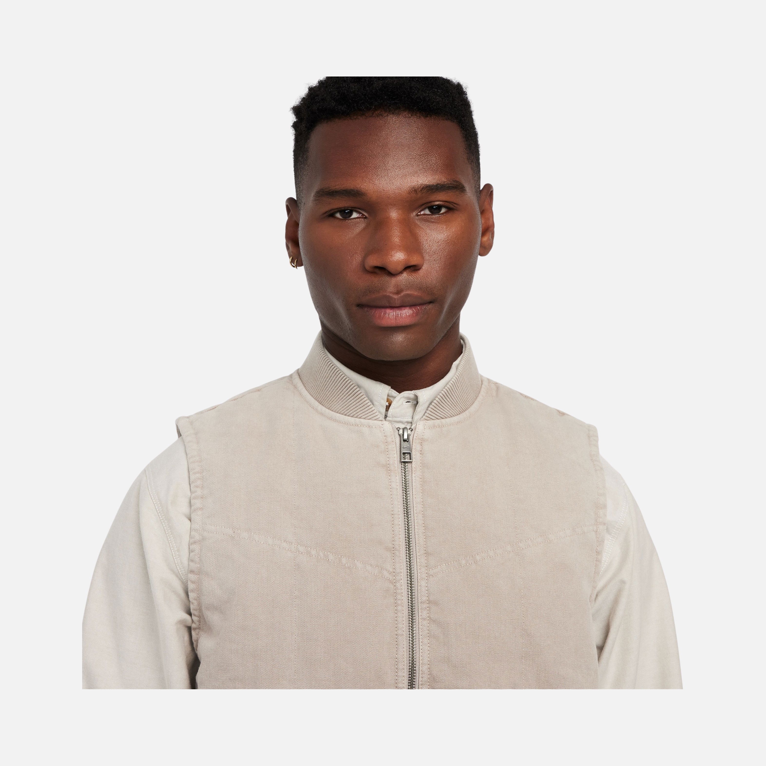 Nike Sportswear Padded Work Canvas Fabric Lightly Padded & Lined Full-Zip Erkek Yelek