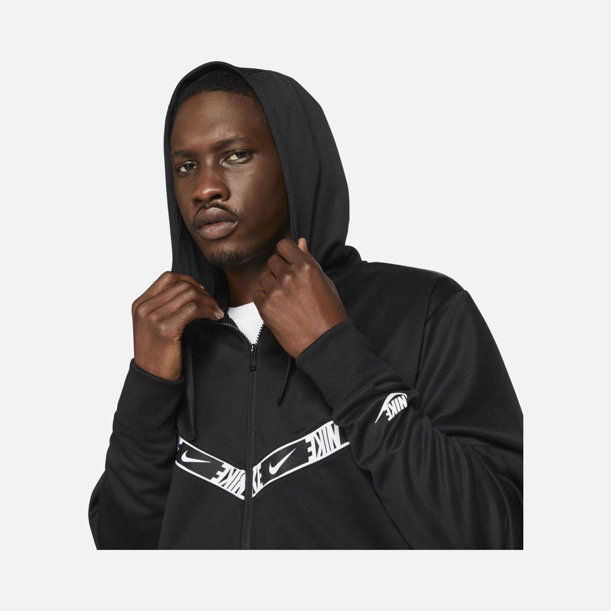 Nike Sportswear Repeat Graphic Full-Zip Hoodie Erkek Sweatshirt