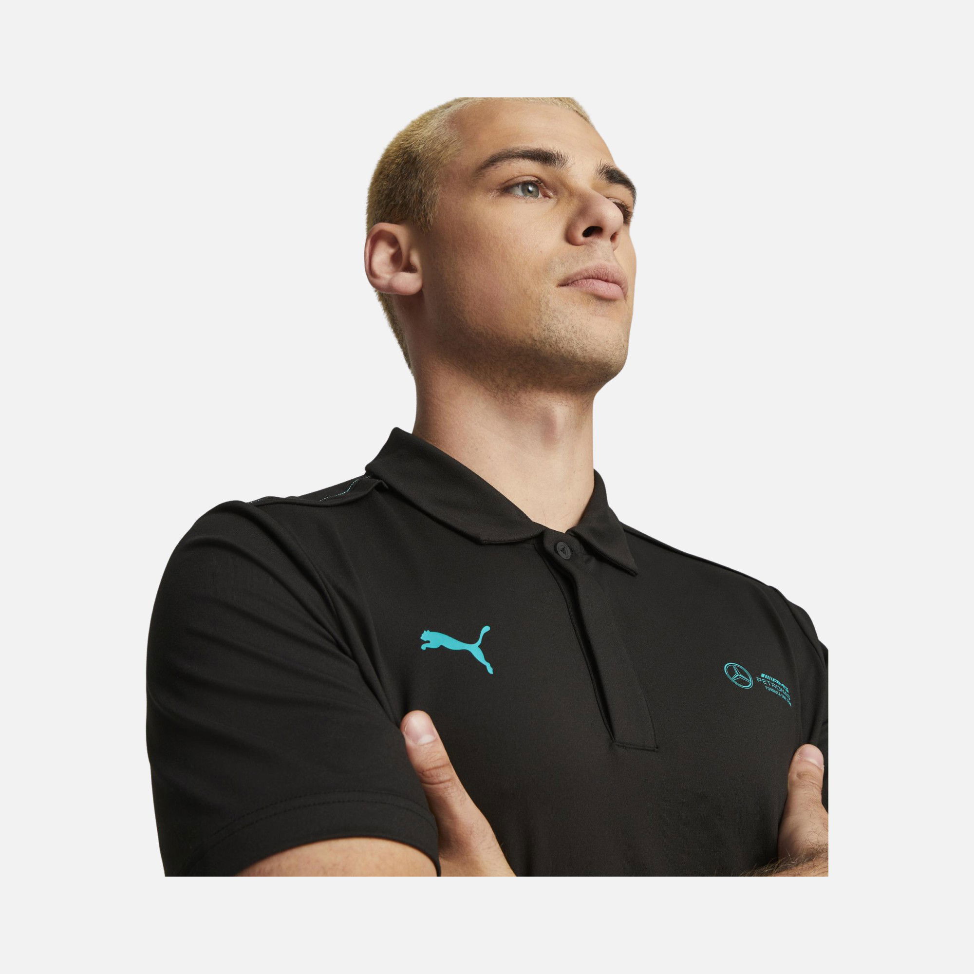 Puma Sportswear Mercedes-AMG Cloudspun Polo Short-Sleeve Erkek Tişört