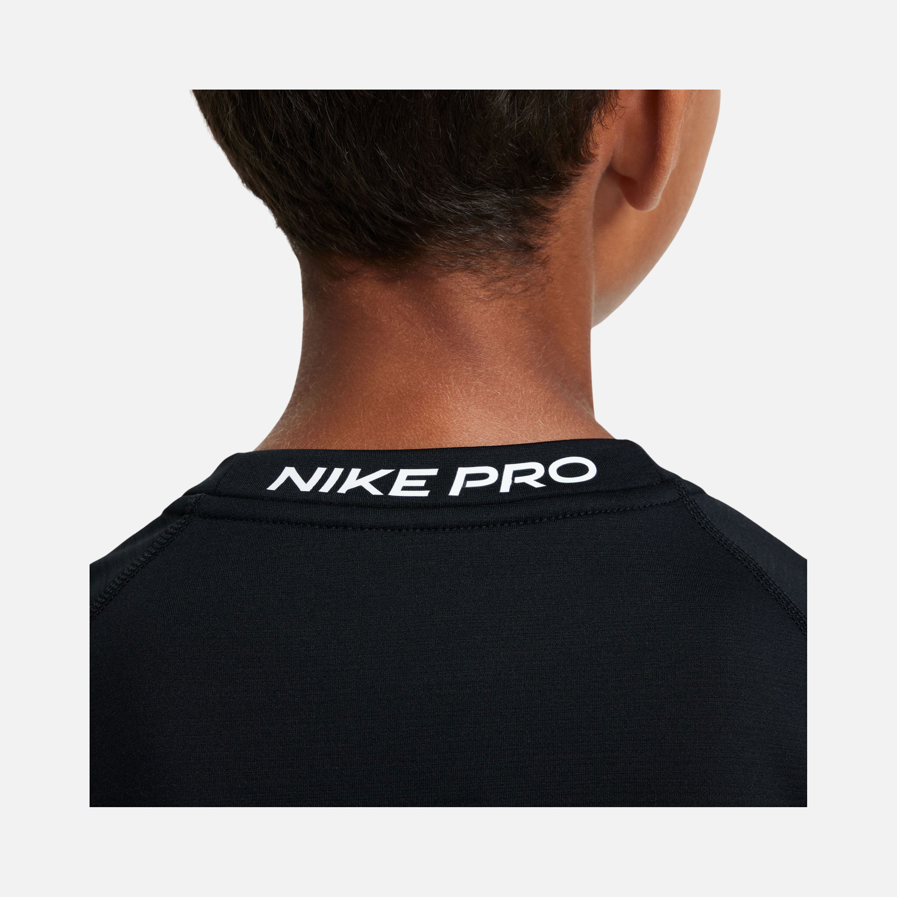Nike Pro Dri-Fit Warm Training Long-Sleeve (Boys') Çocuk Tişört