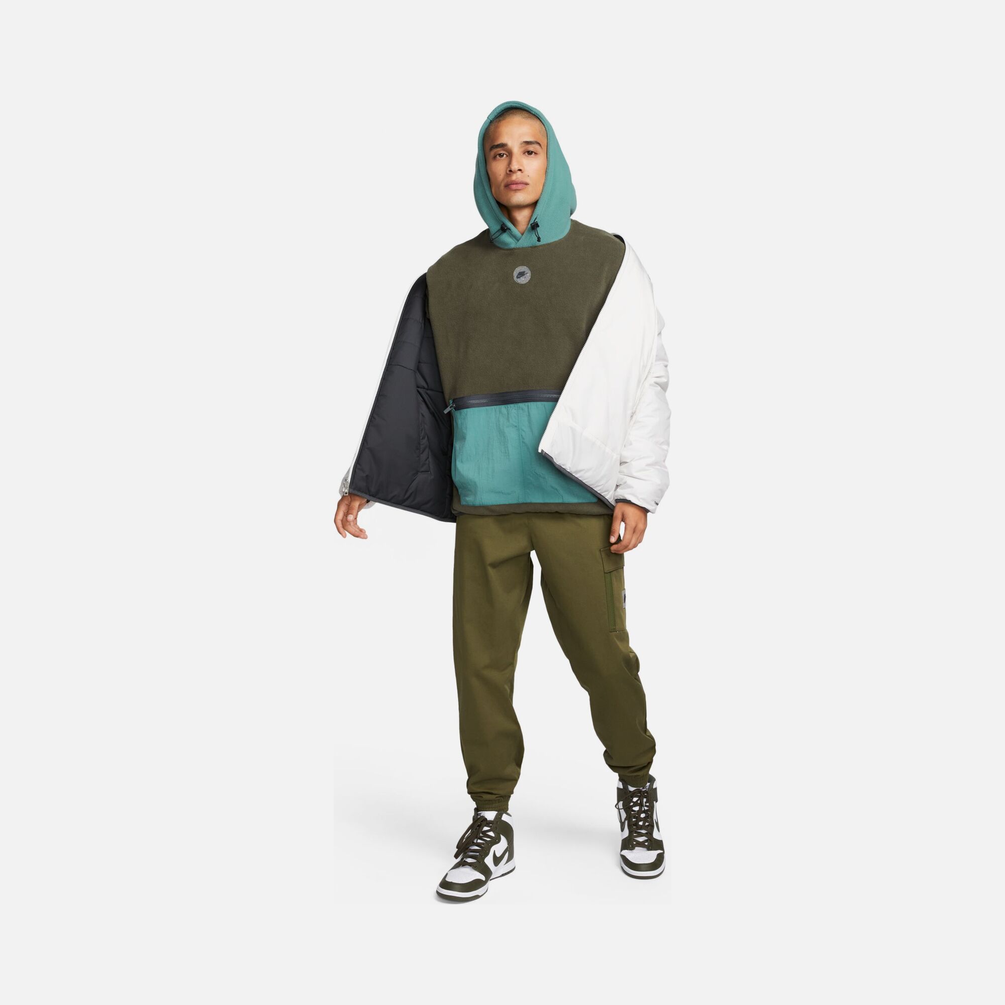 Nike Sportswear Therma-Fit Fleece Hoodie Erkek Sweatshirt